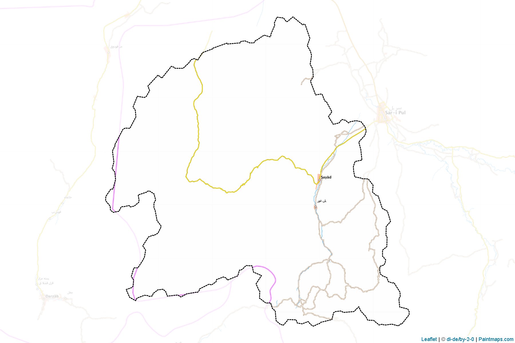 Muestras de recorte de mapas Sayyad (Sar-e Pol)-1