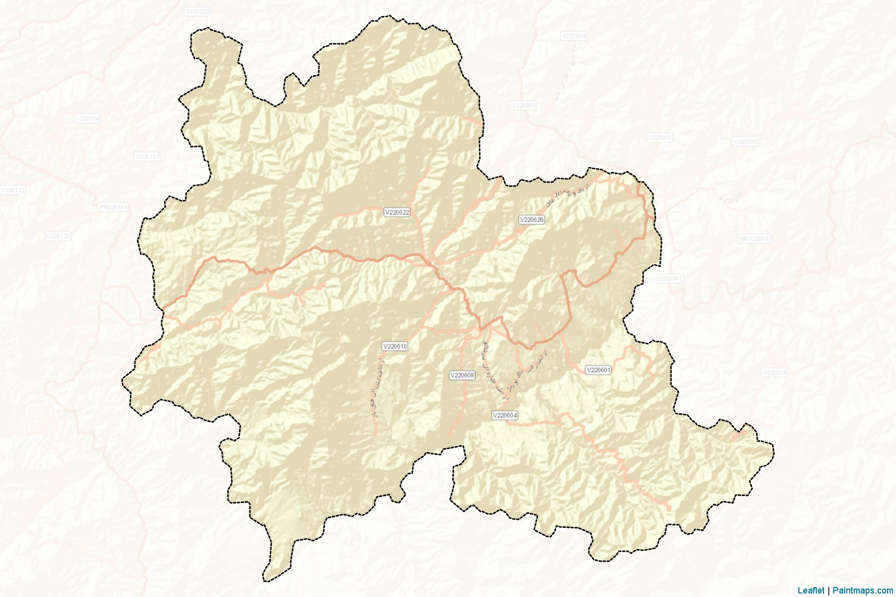 Muestras de recorte de mapas Shahristan (Daikondi)-2