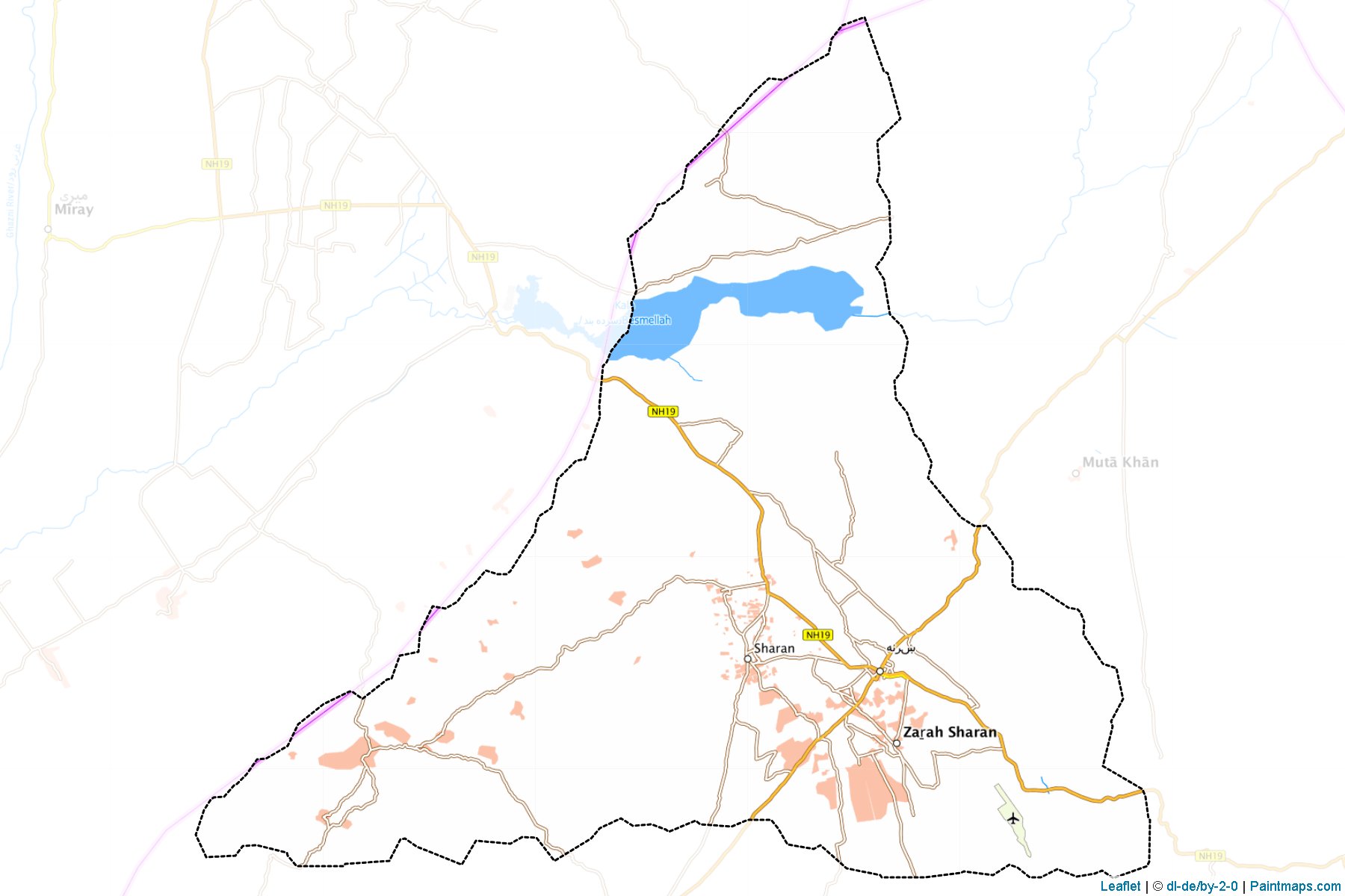 Sharan (Paktika Vilayeti) Haritası Örnekleri-1