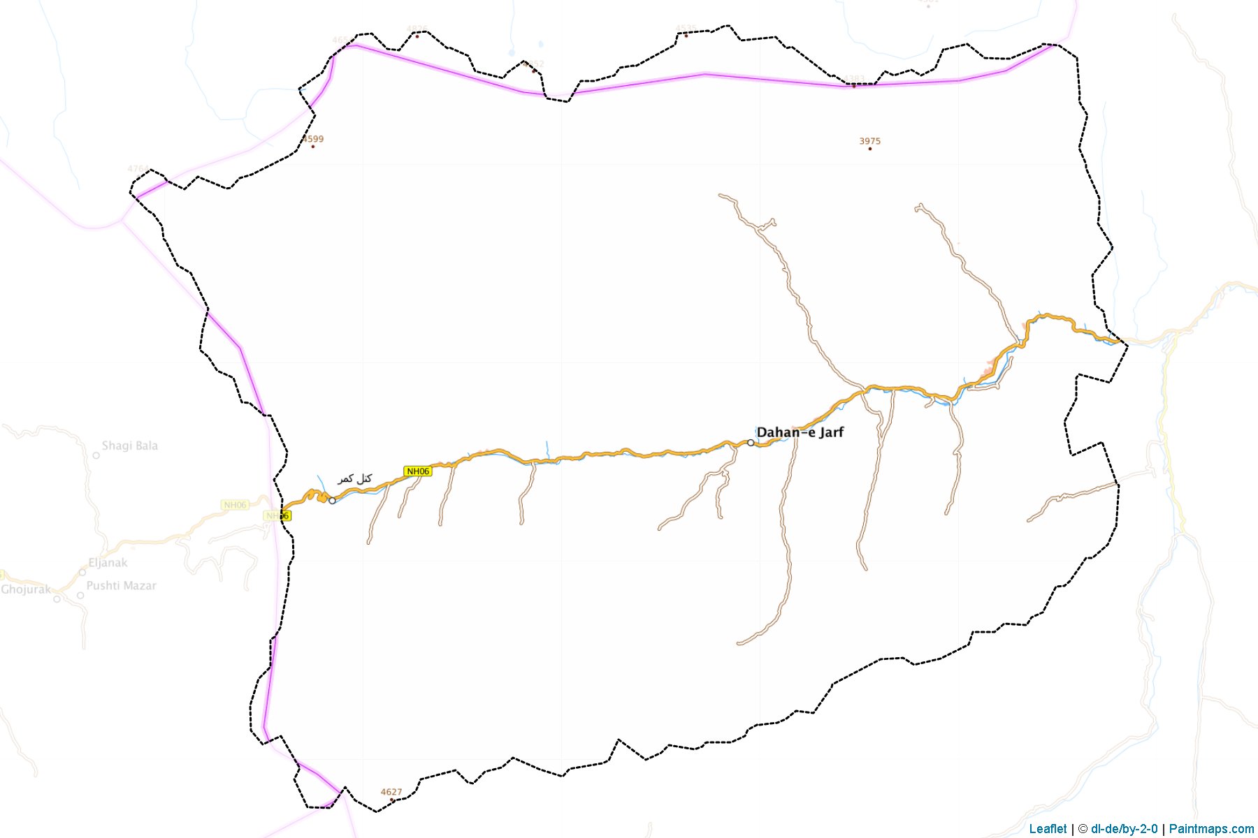 Muestras de recorte de mapas Shekh Ali (Parwan)-1