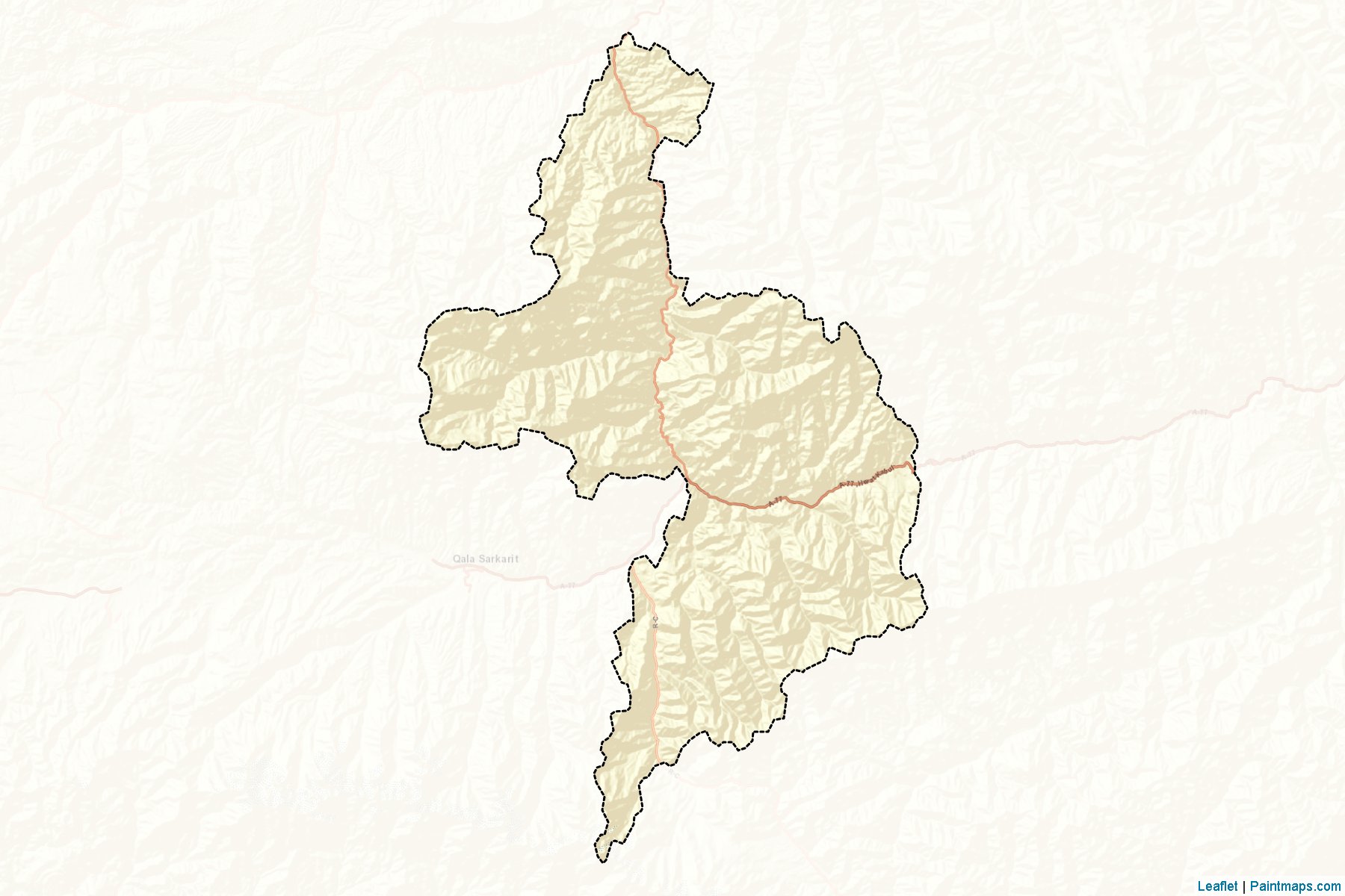 Muestras de recorte de mapas Shibar (Bamian)-2