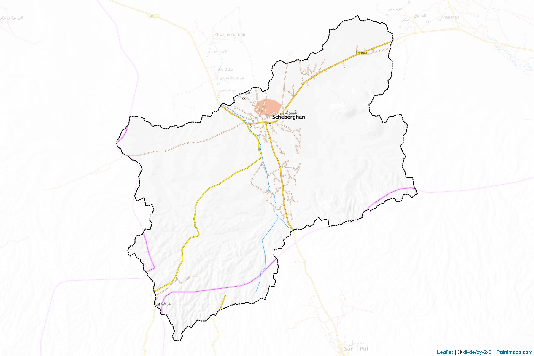 Shibirghan (Jowzjan) Map Cropping Samples-1