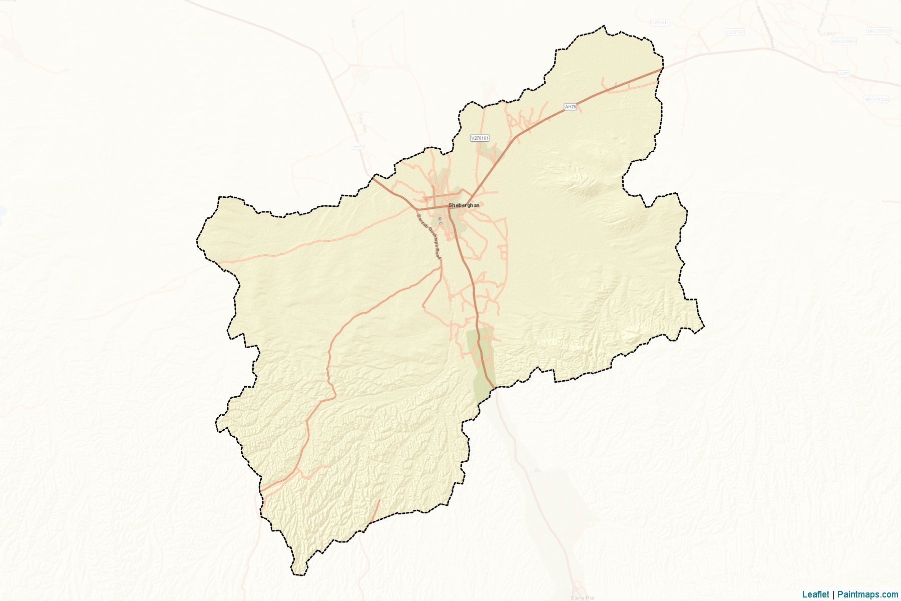 Shibirghan (Jowzjan) Map Cropping Samples-2