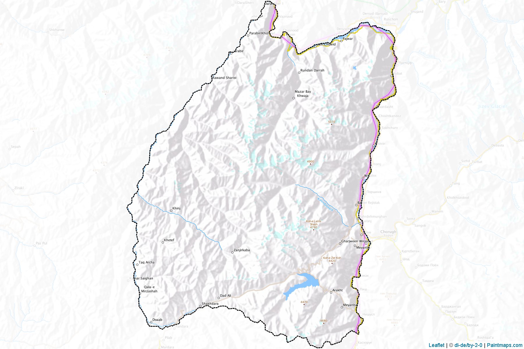 Shighnan (Badakhshan) Map Cropping Samples-1