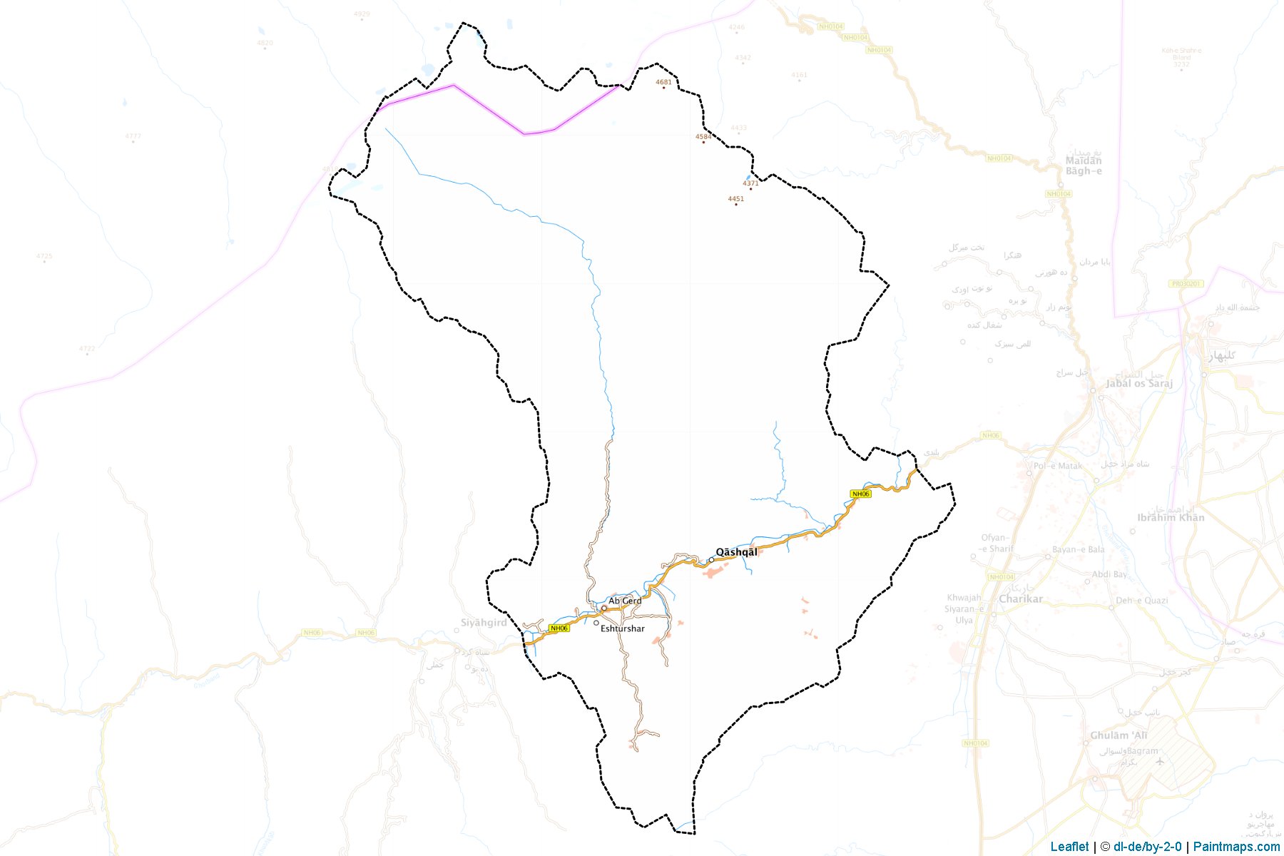 Muestras de recorte de mapas Shinwari (Parwan)-1