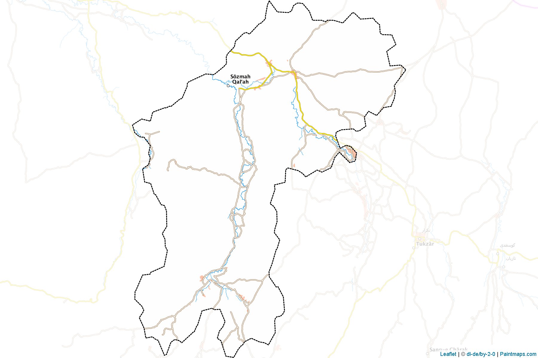 Muestras de recorte de mapas Sozma Qala (Sar-e Pol)-1