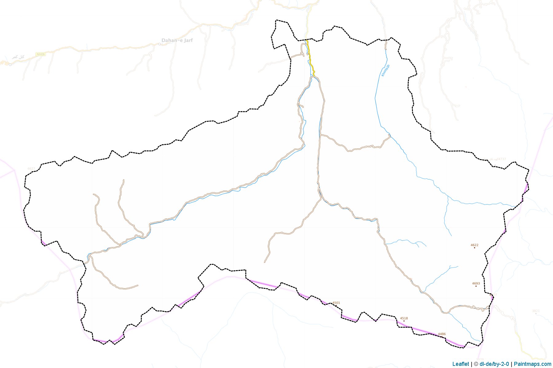 Muestras de recorte de mapas Surkhi Parsa (Parwan)-1