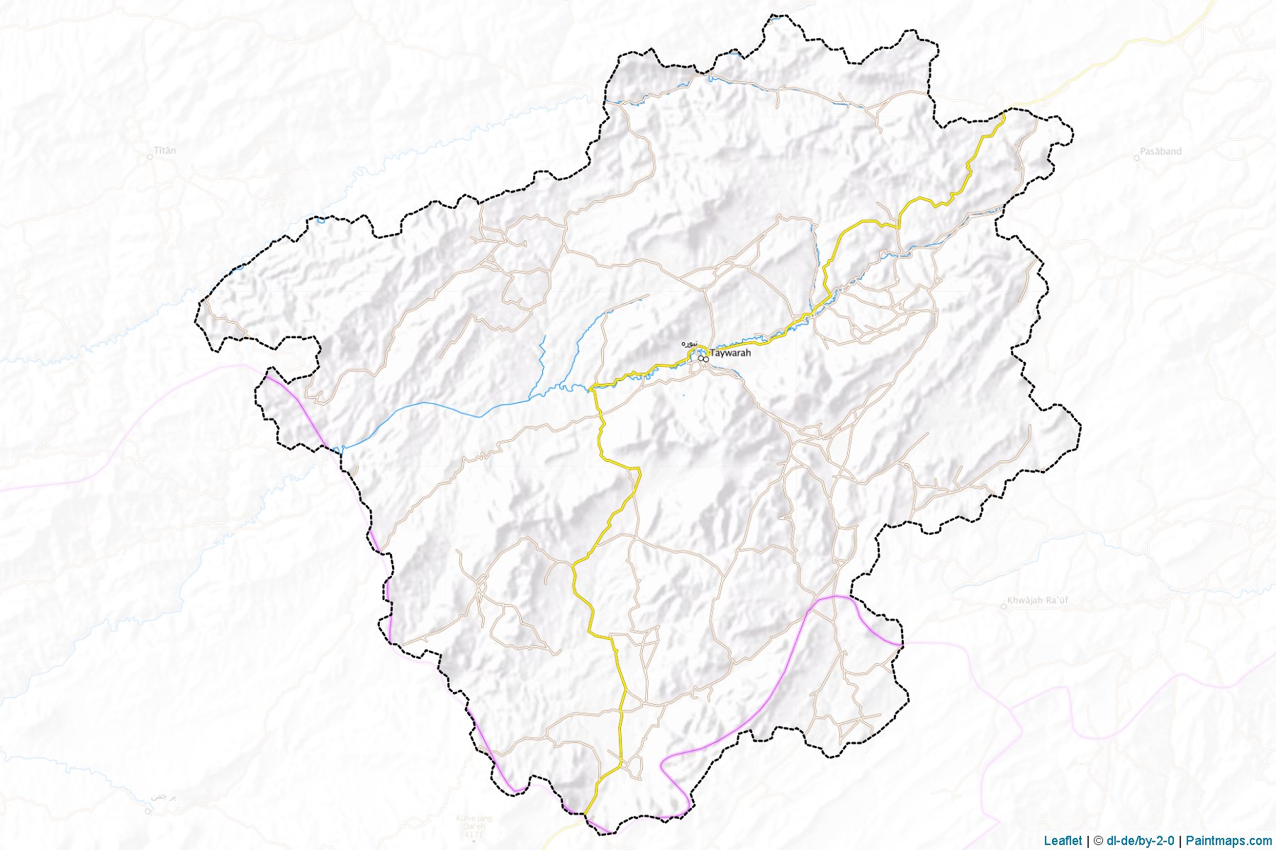 Muestras de recorte de mapas Taywara (Ghowr)-1