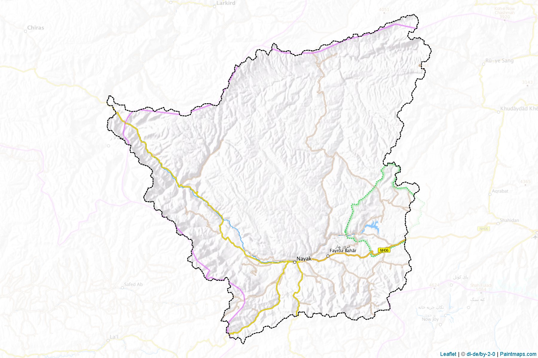 Muestras de recorte de mapas Yakawlang (Bamian)-1