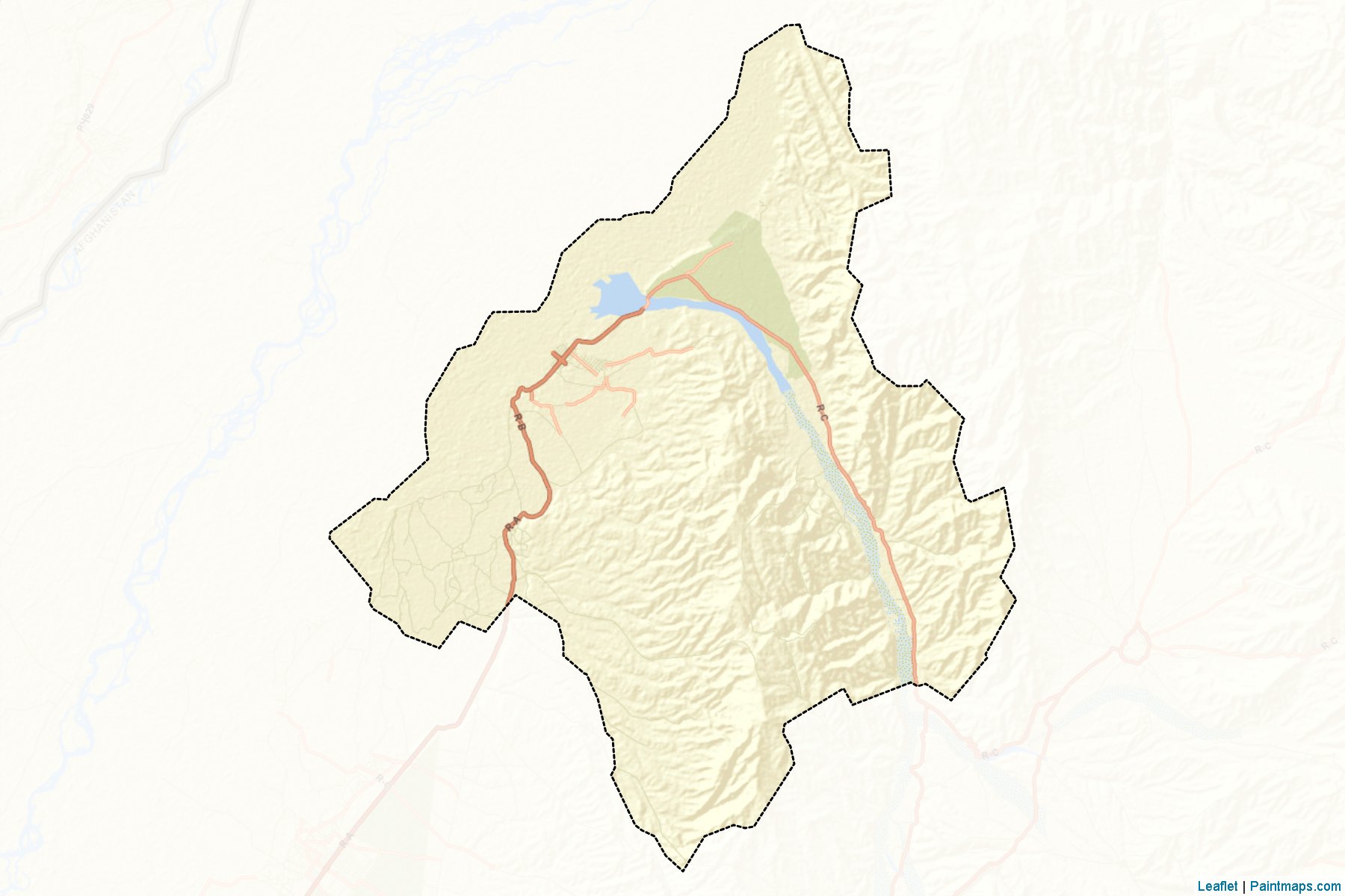 Yangi Qala (Takhar) Map Cropping Samples-2