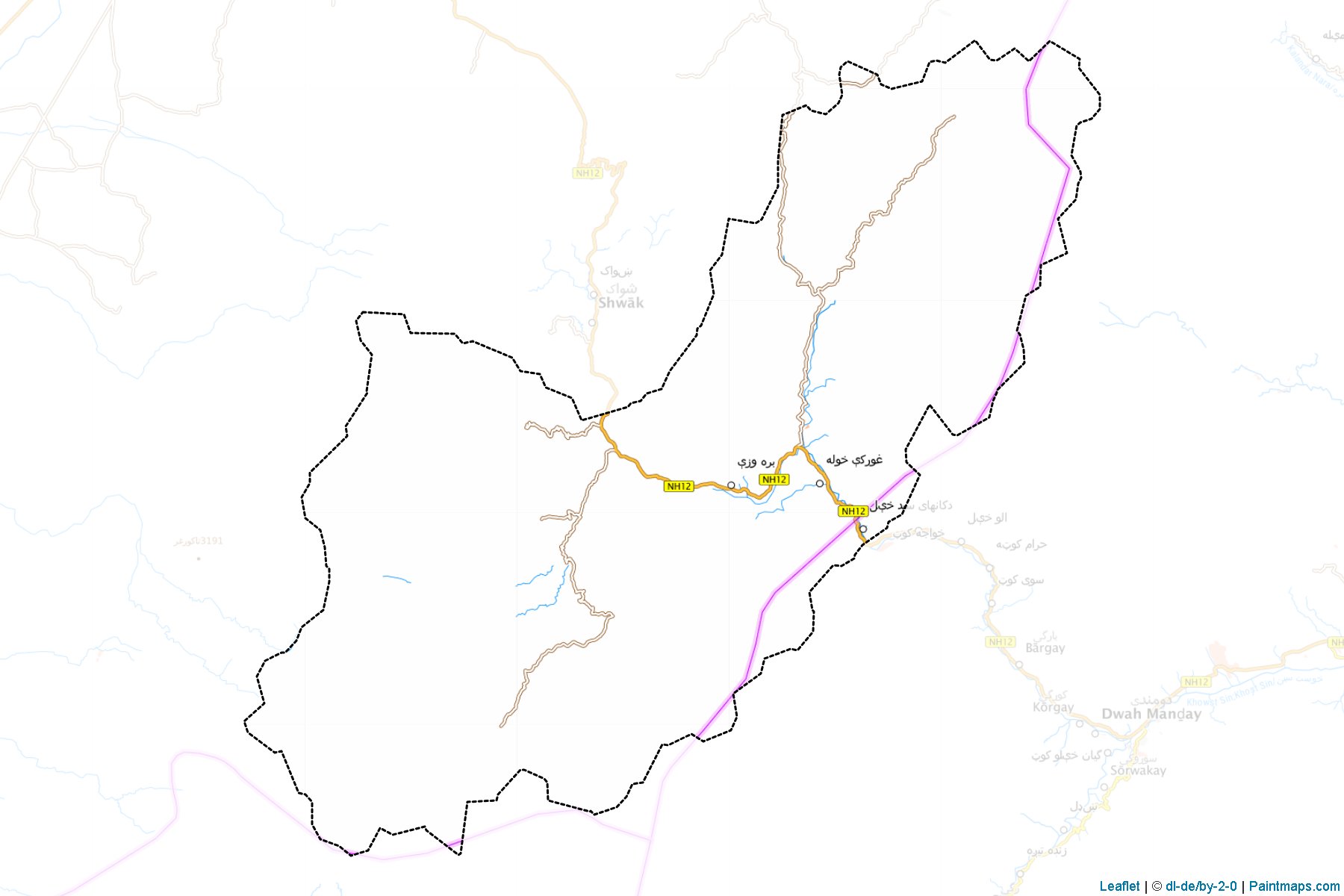 Muestras de recorte de mapas Zadran (Paktia)-1