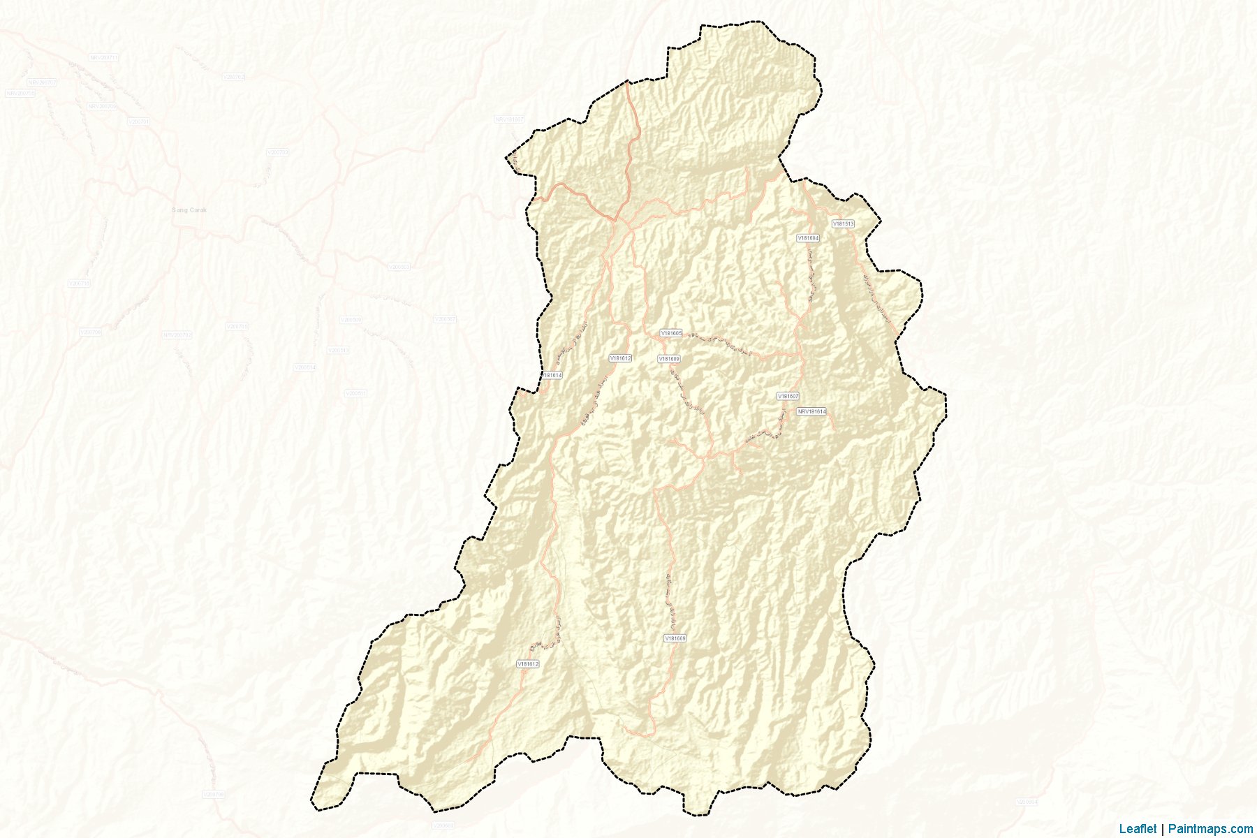 Muestras de recorte de mapas Zari (Balkh)-2