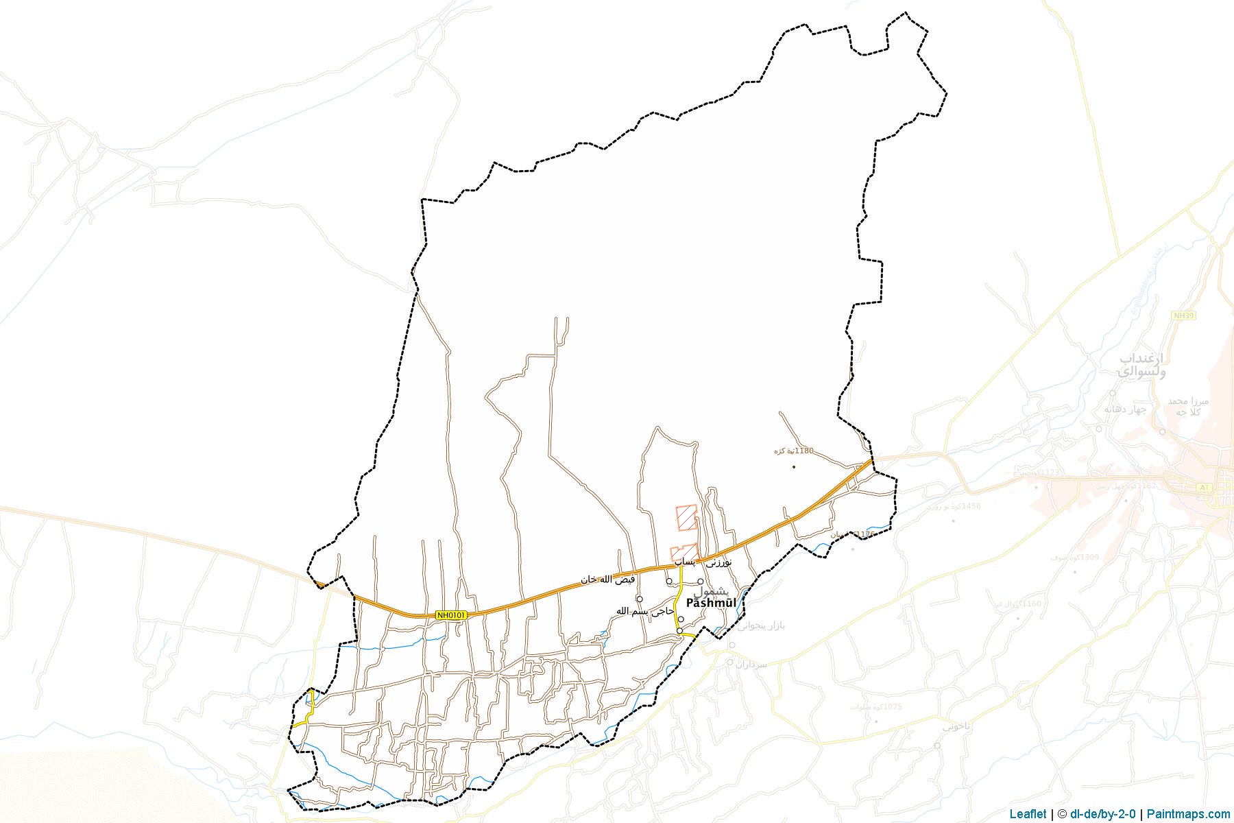 Zhari (Kandahar) Map Cropping Samples-1