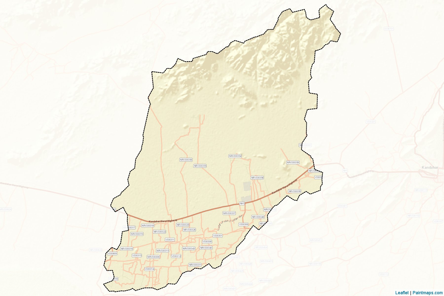 Zhari (Kandahar) Map Cropping Samples-2