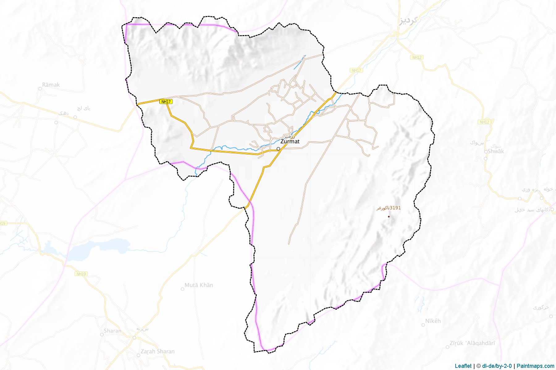 Zurmat (Paktia) Map Cropping Samples-1