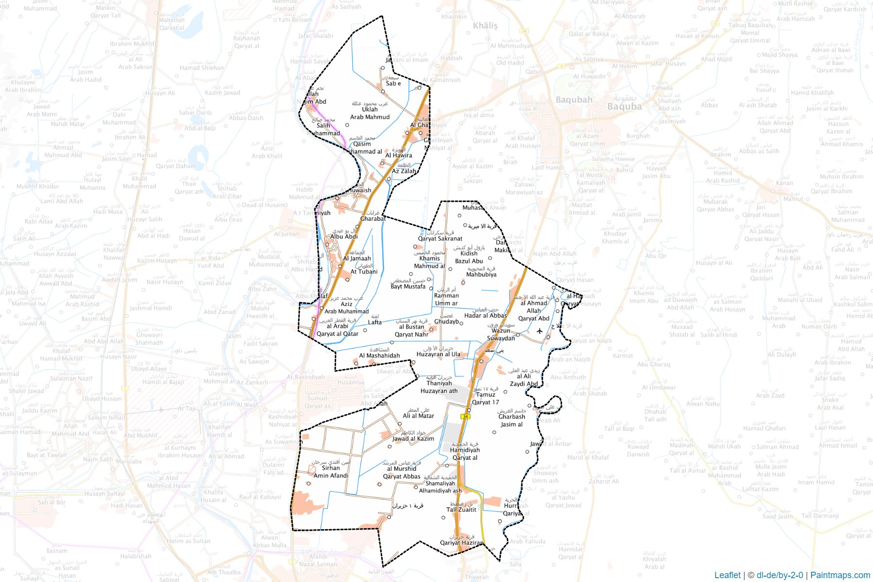 Ba'quba (Diyala ili) Haritası Örnekleri-1