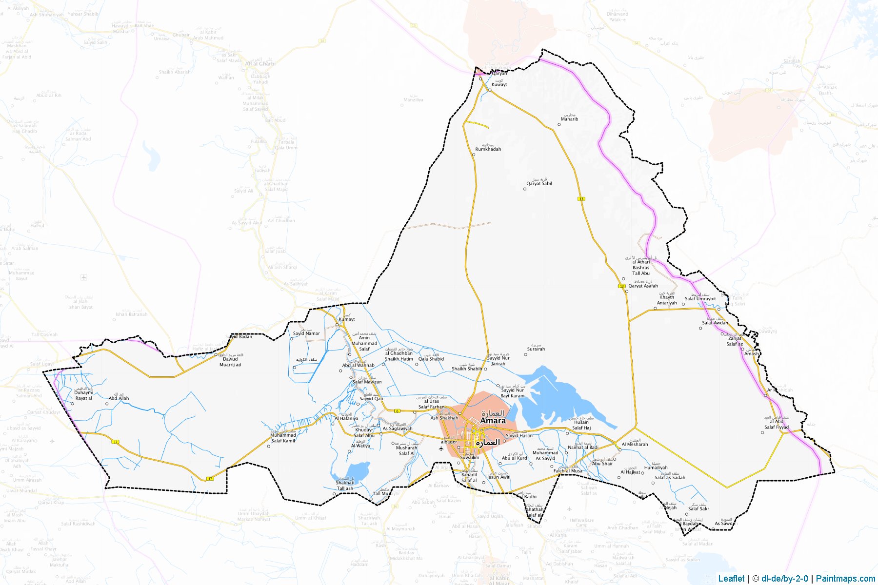 Muestras de recorte de mapas Amara (Maysan)-1