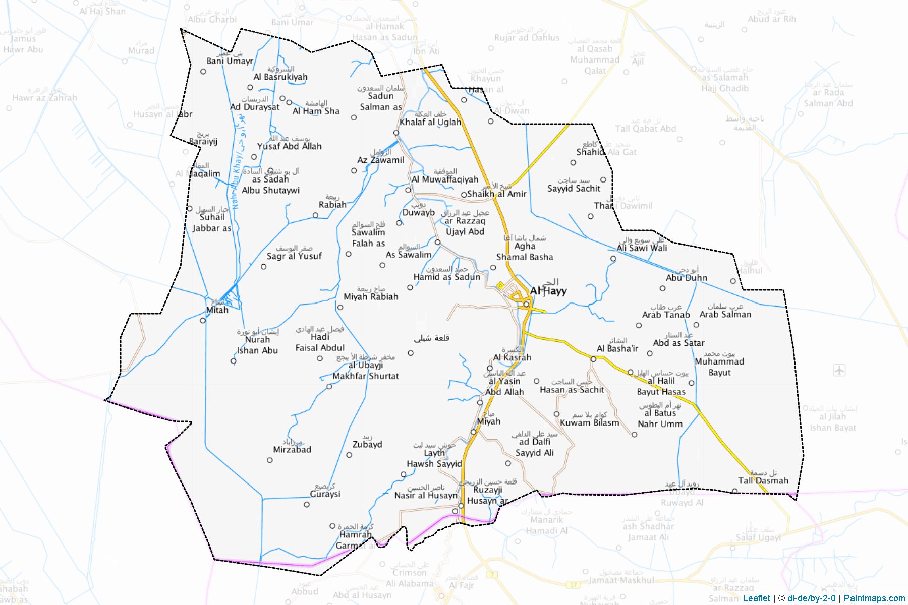 Hai (Wasit) Map Cropping Samples-1