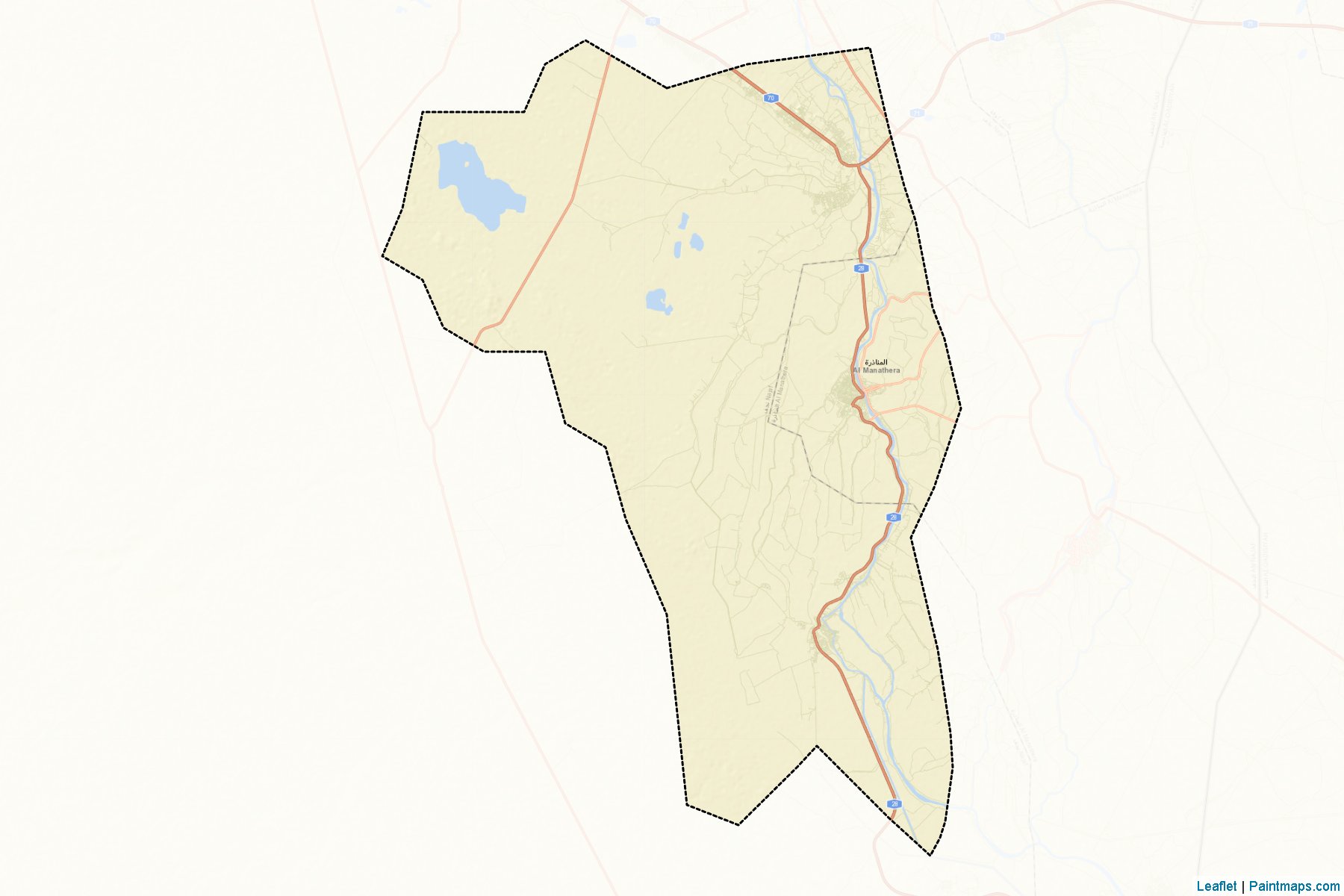 Muestras de recorte de mapas Manathera (An-Najaf)-2