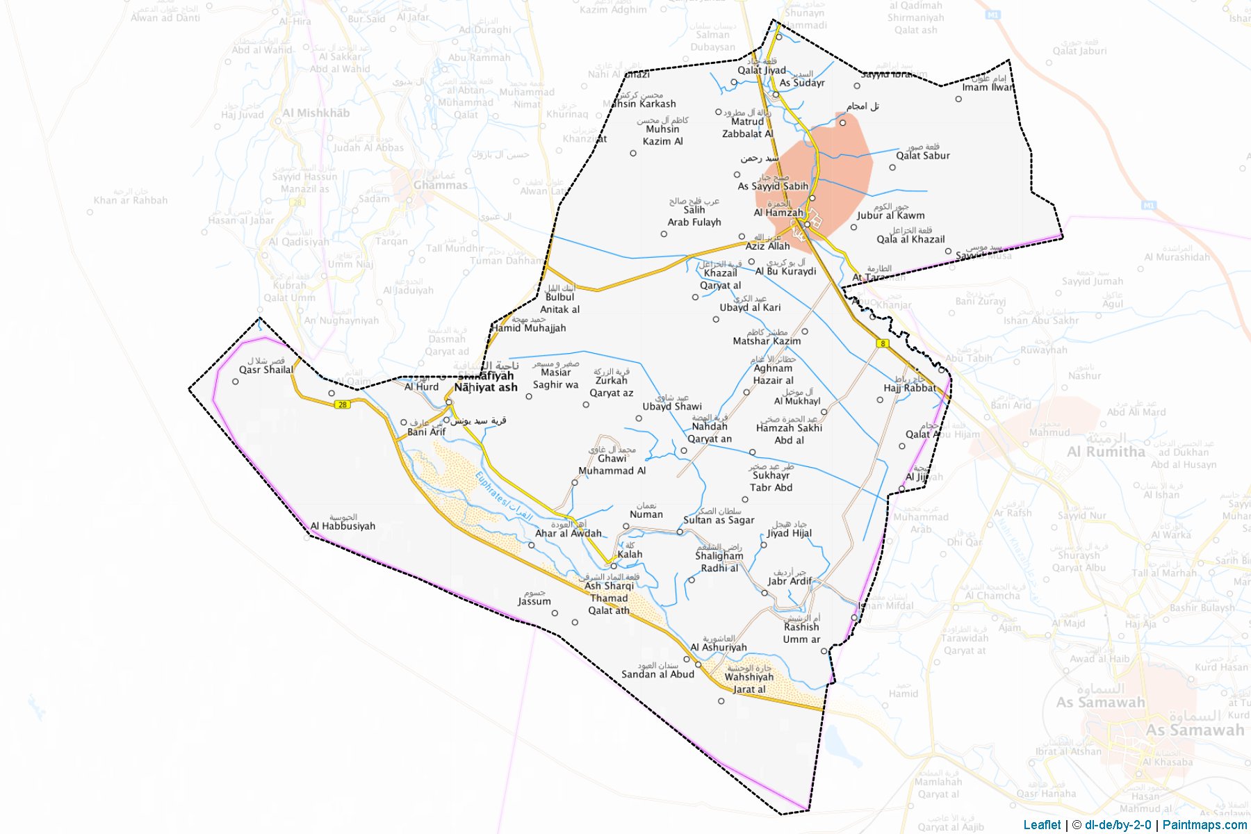 Hemze (Kadisiye ili) Haritası Örnekleri-1