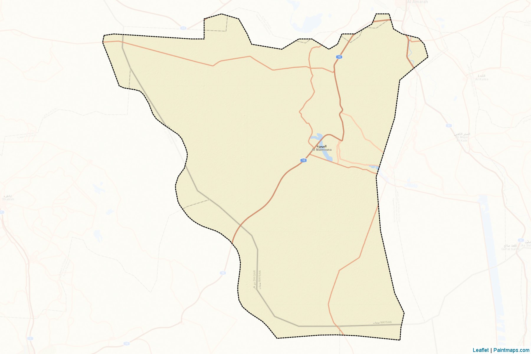 Maimouna (Maysan ili) Haritası Örnekleri-2