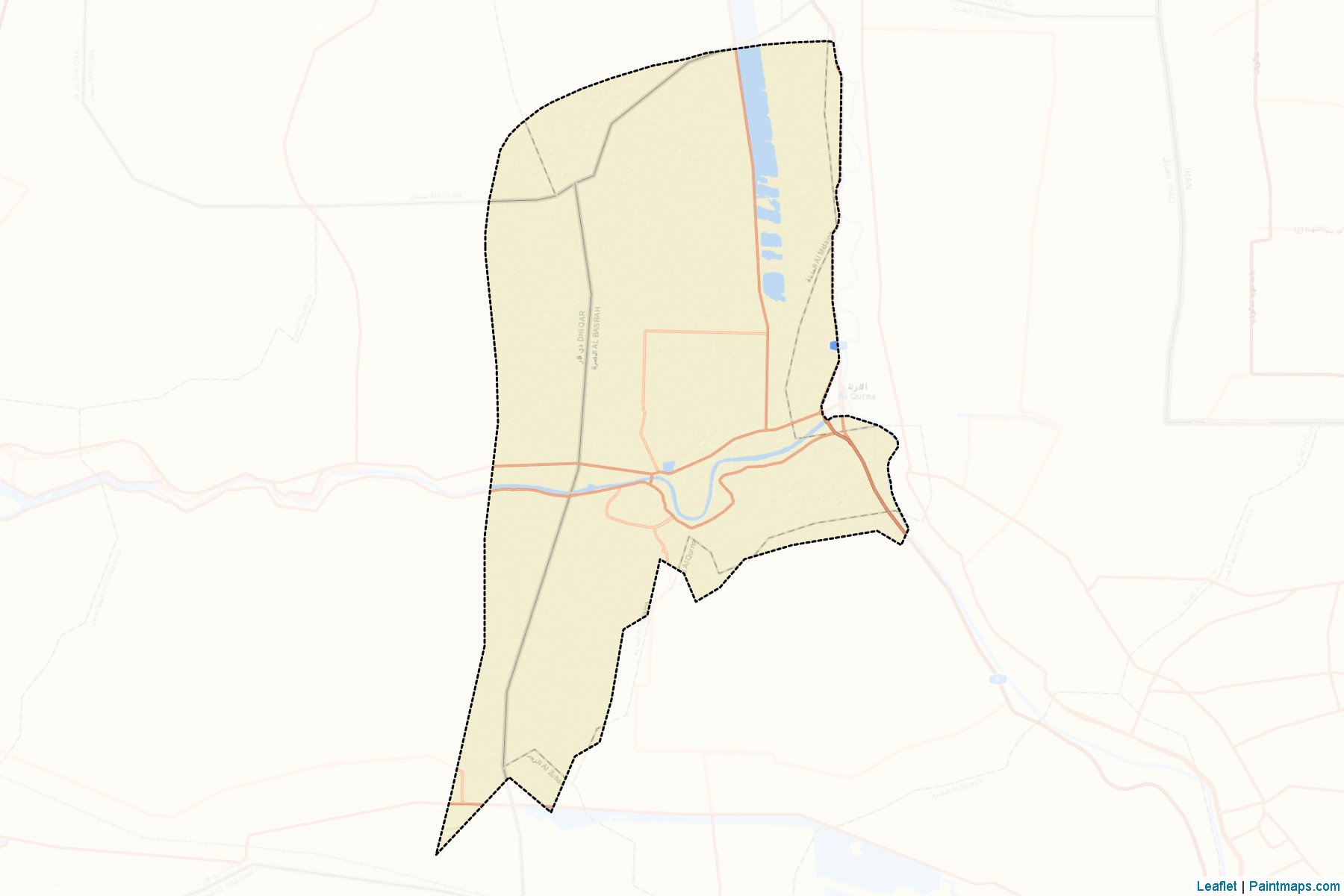 Midaina (Al-Basrah) Map Cropping Samples-2