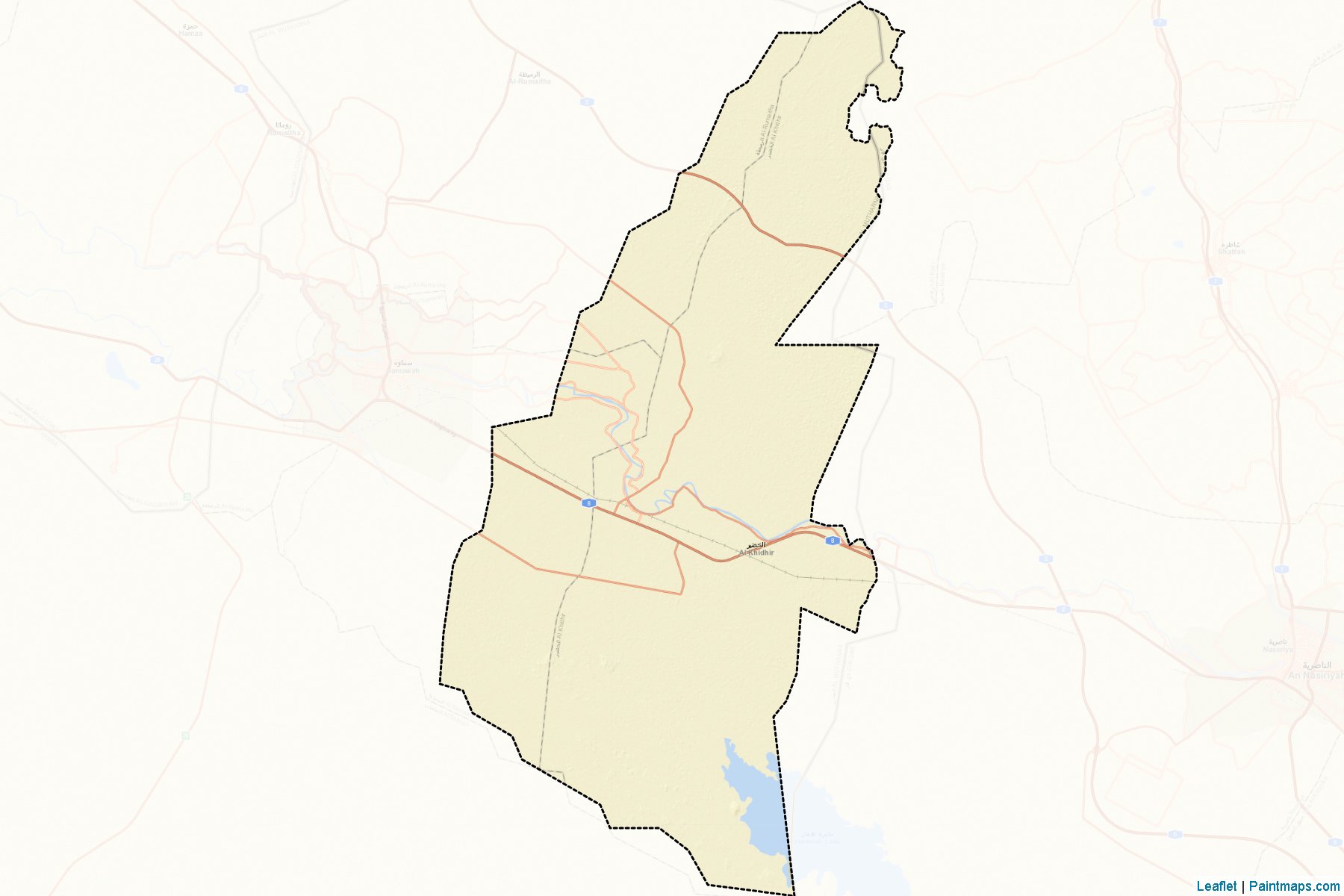 Muestras de recorte de mapas Khidhir (Al-Muthannia)-2