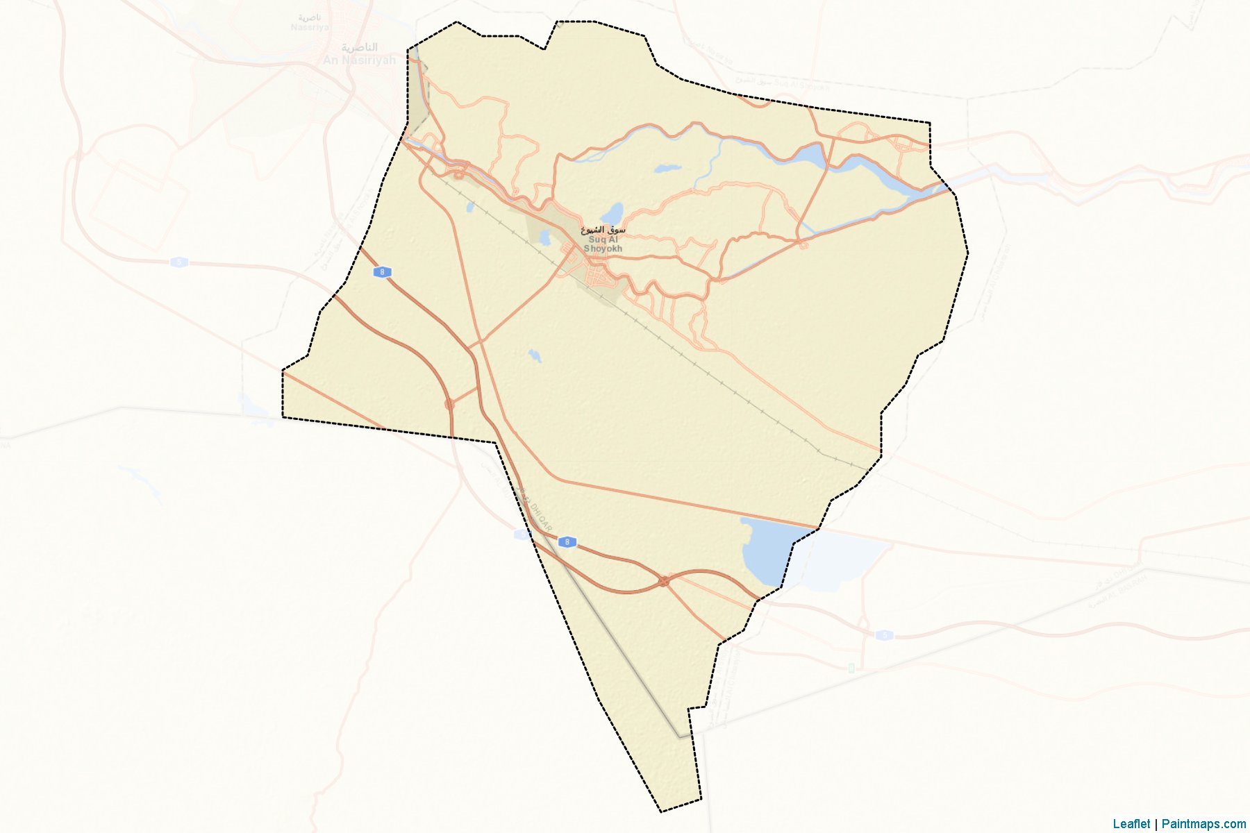 Suq Al-Shoyokh (Dhi-Qar) Map Cropping Samples-2