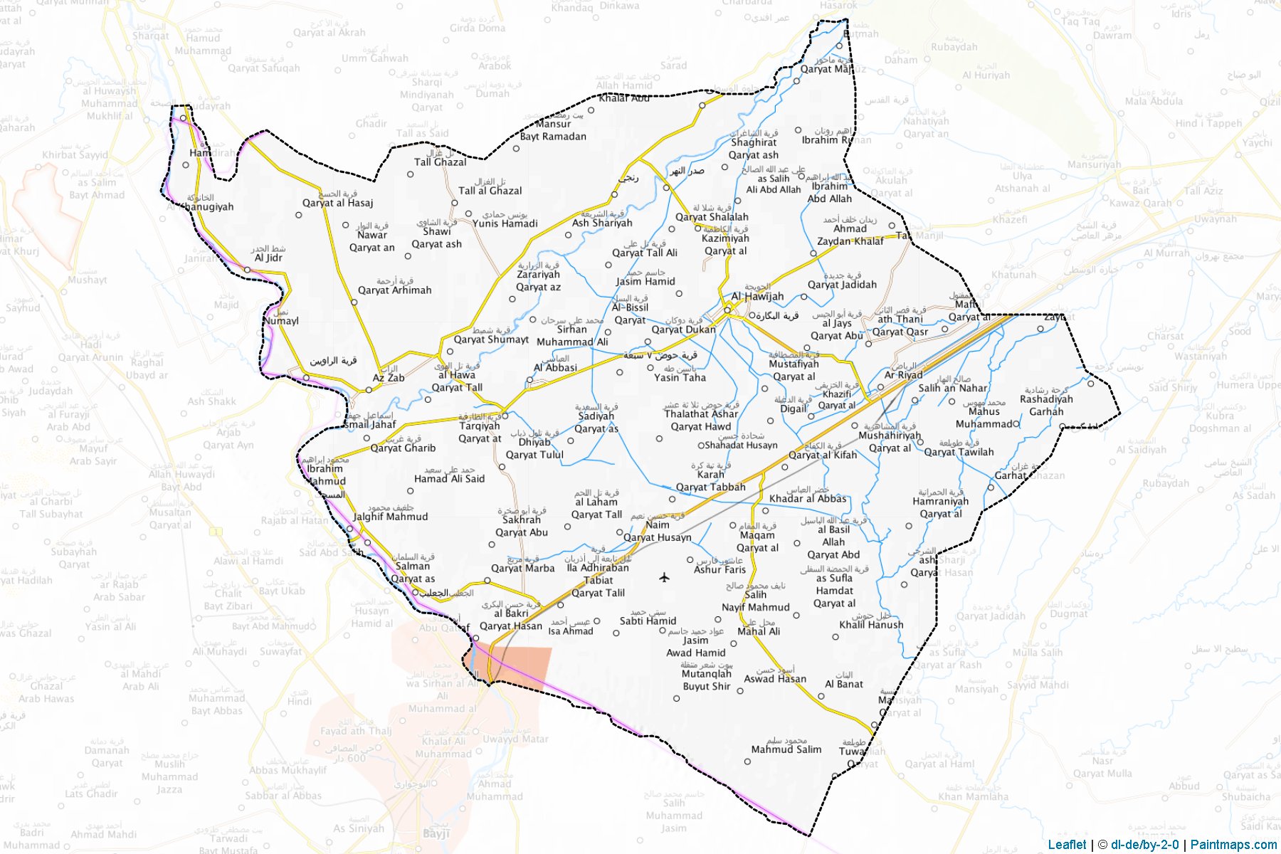 Muestras de recorte de mapas Hawiga (Kirkuk)-1