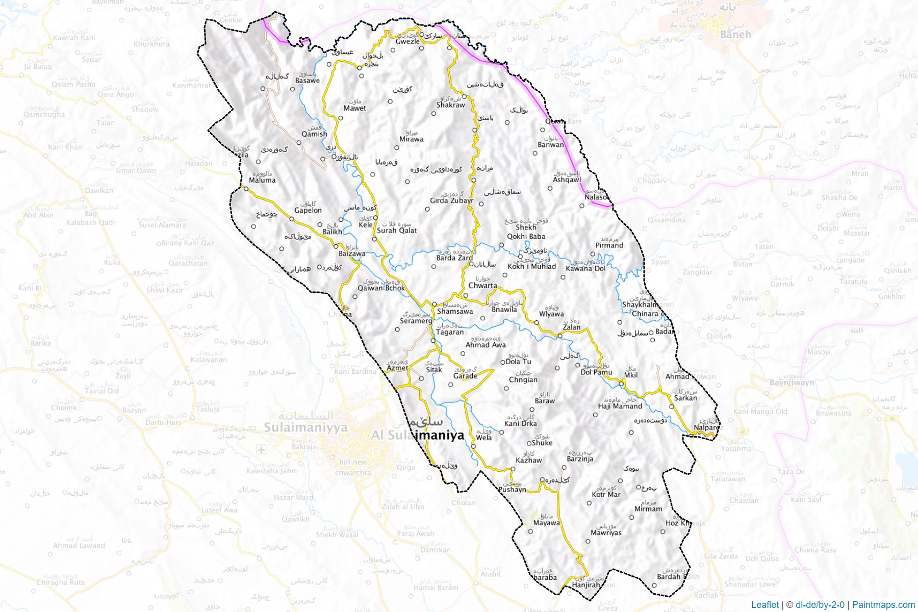 Sharbazher (As-Sulaymaniyah) Map Cropping Samples-1