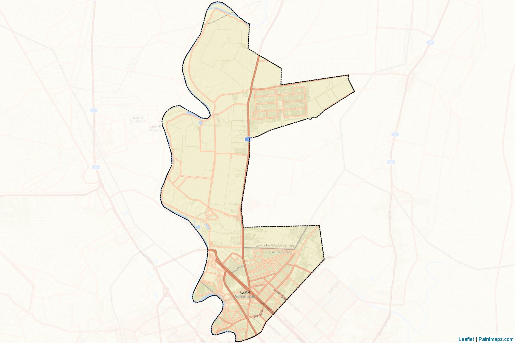 Adhamia (Baghdad) Map Cropping Samples-2