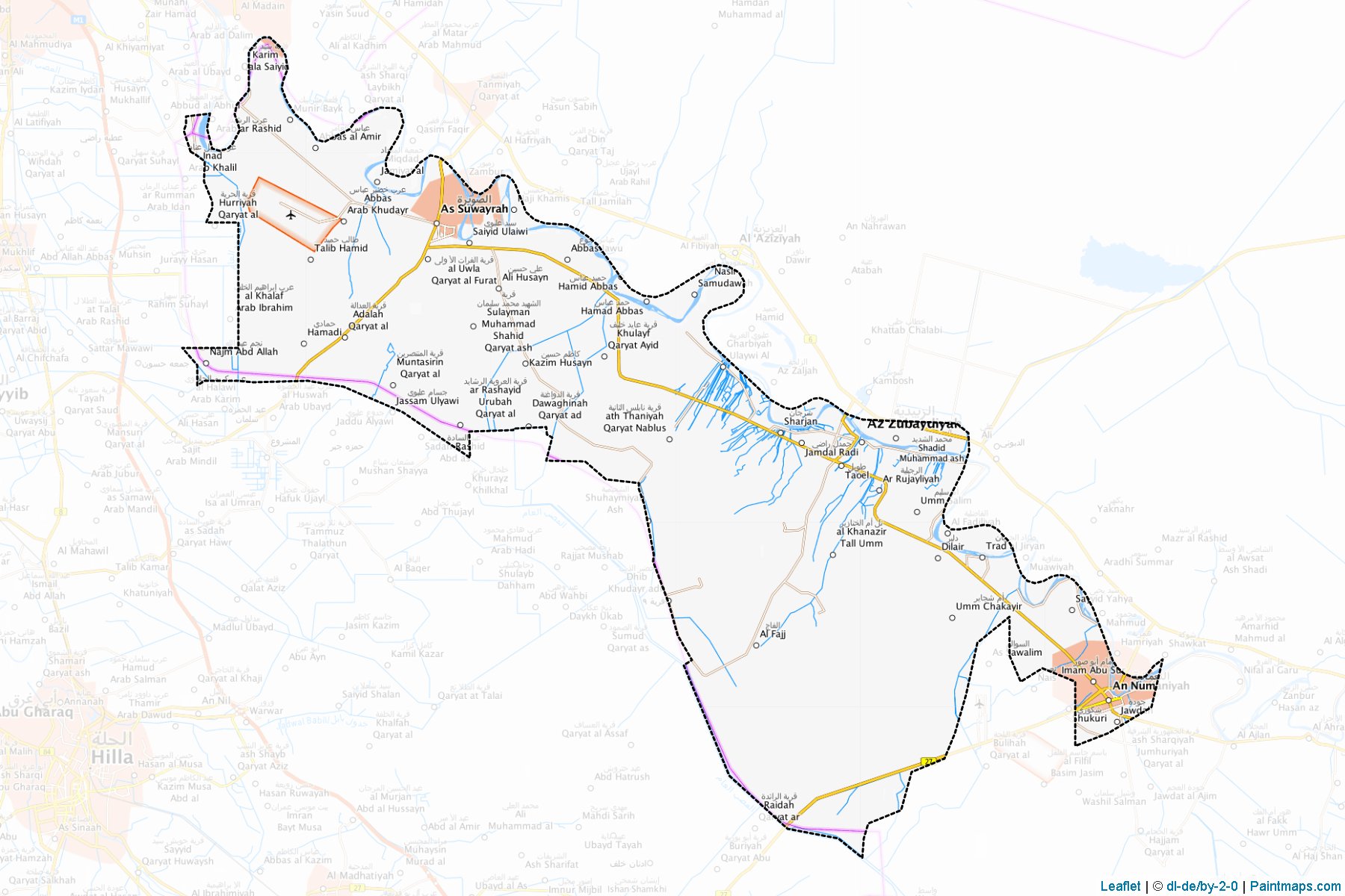 Suwaira (Wasit) Map Cropping Samples-1