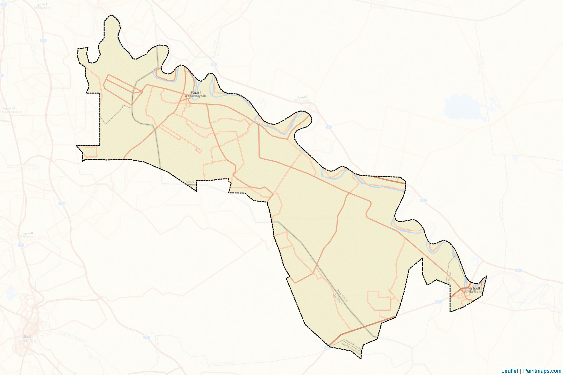 Suwaira (Wasit) Map Cropping Samples-2