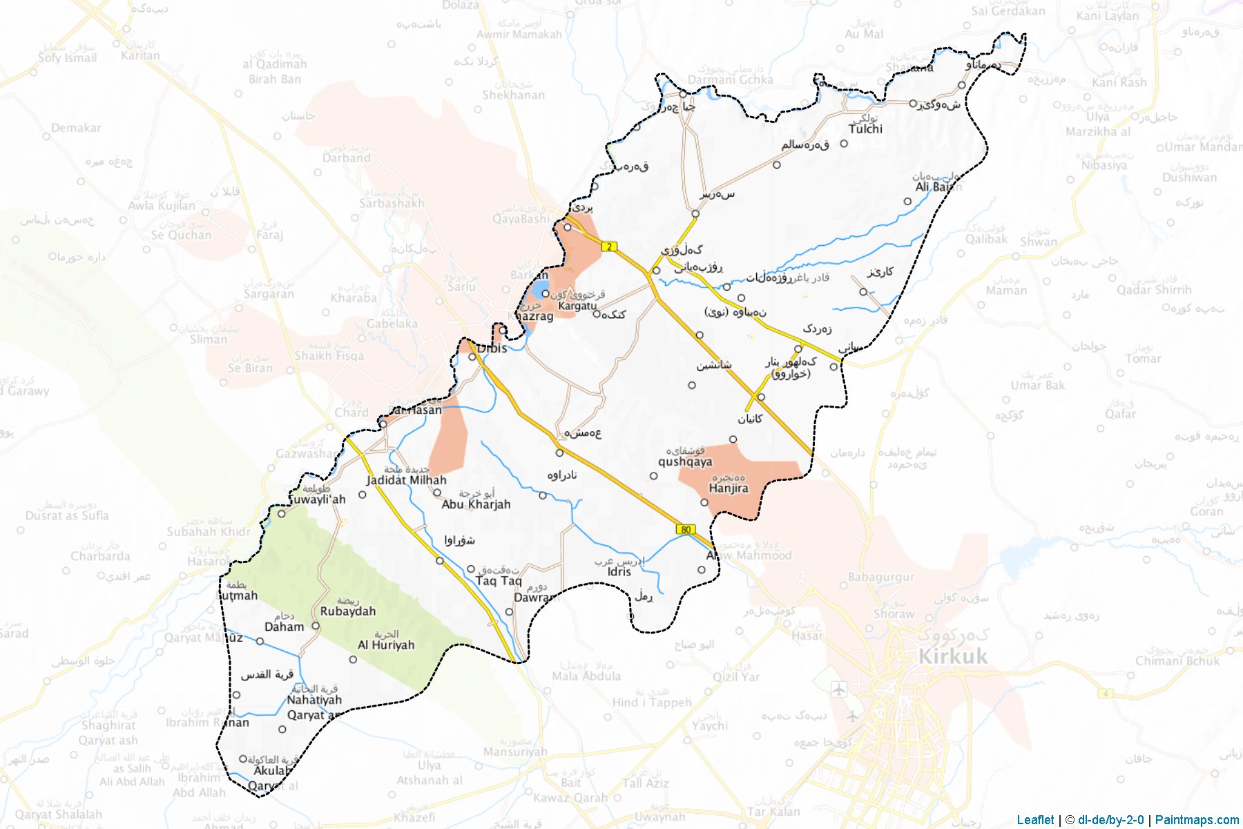 Dabes (Kirkuk) Map Cropping Samples-1