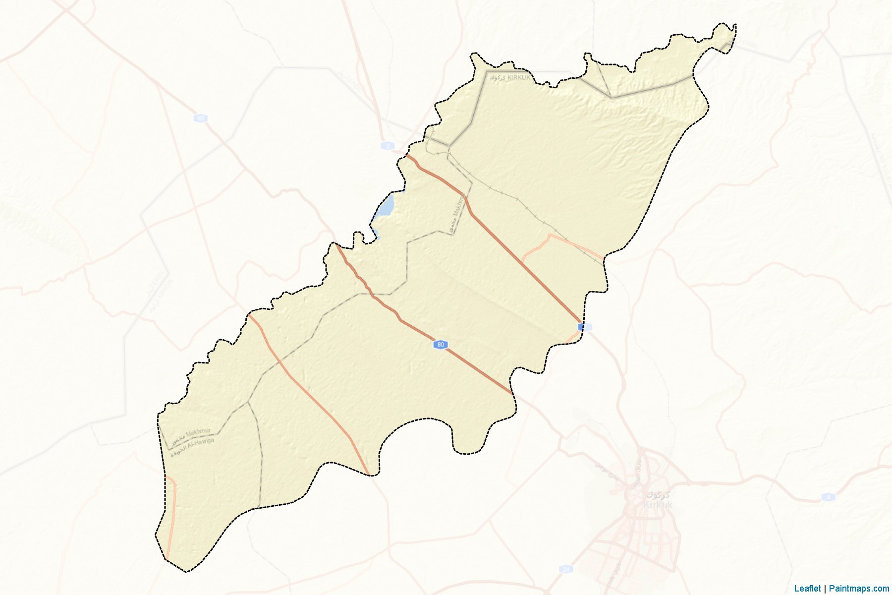 Dabes (Kirkuk) Map Cropping Samples-2