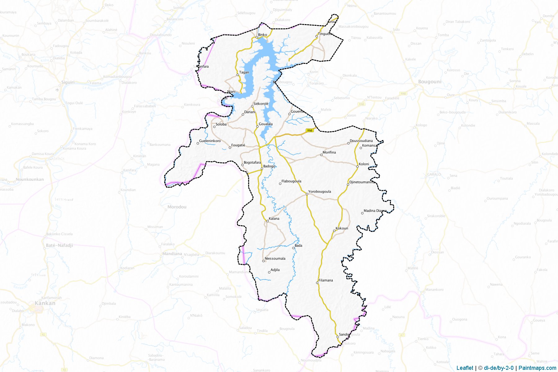 Muestras de recorte de mapas Yanfolila (Sikasso)-1