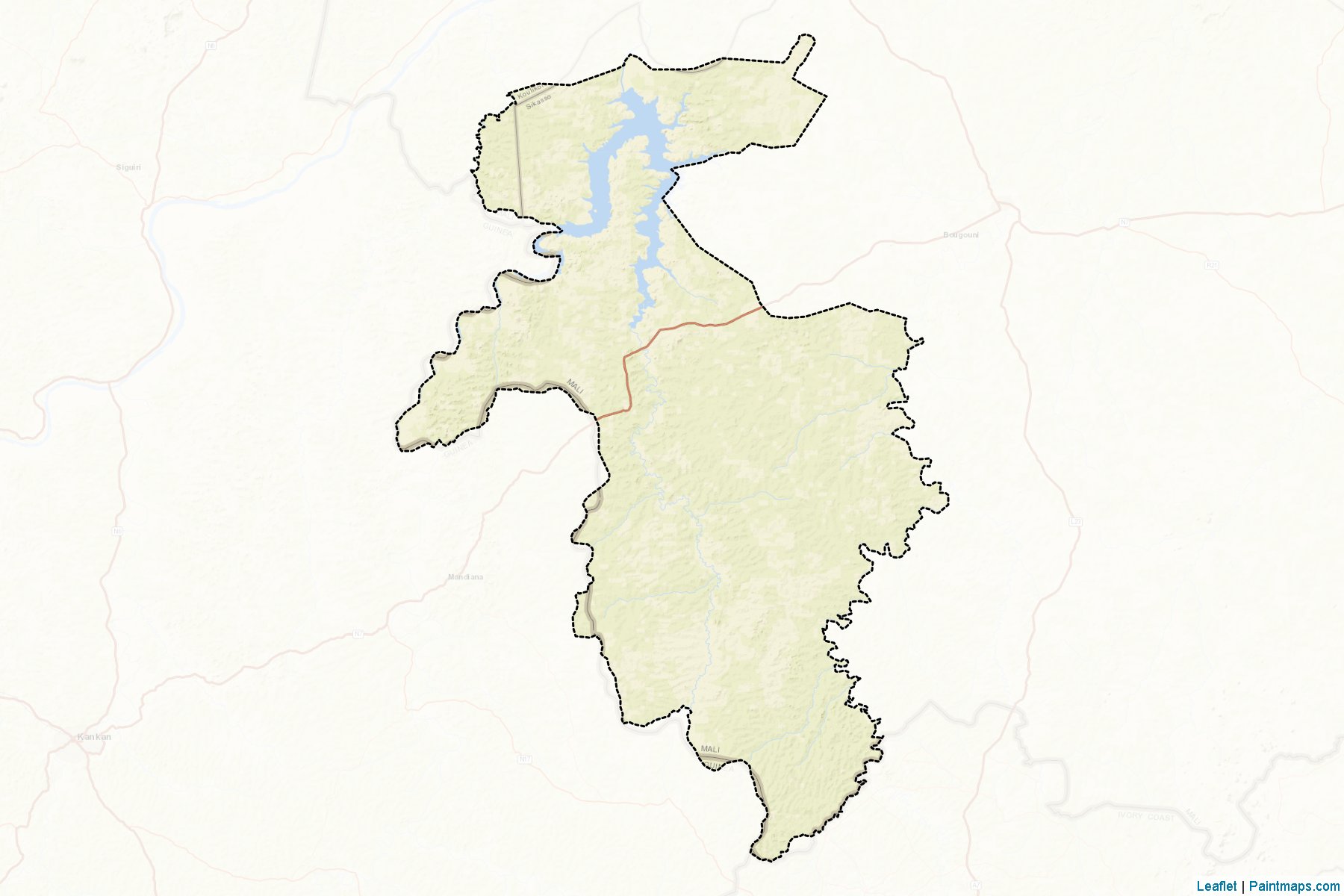 Muestras de recorte de mapas Yanfolila (Sikasso)-2