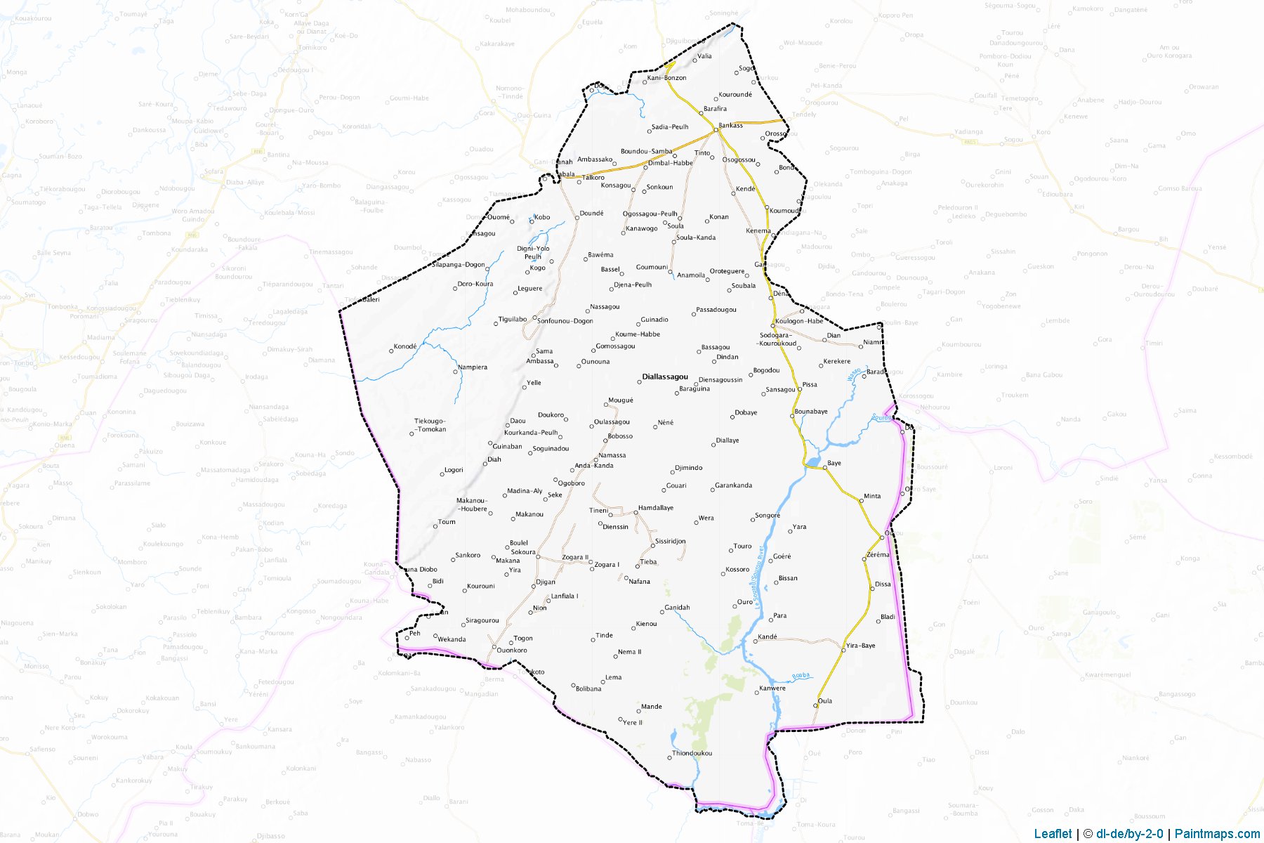 Muestras de recorte de mapas Bankass (Mopti)-1