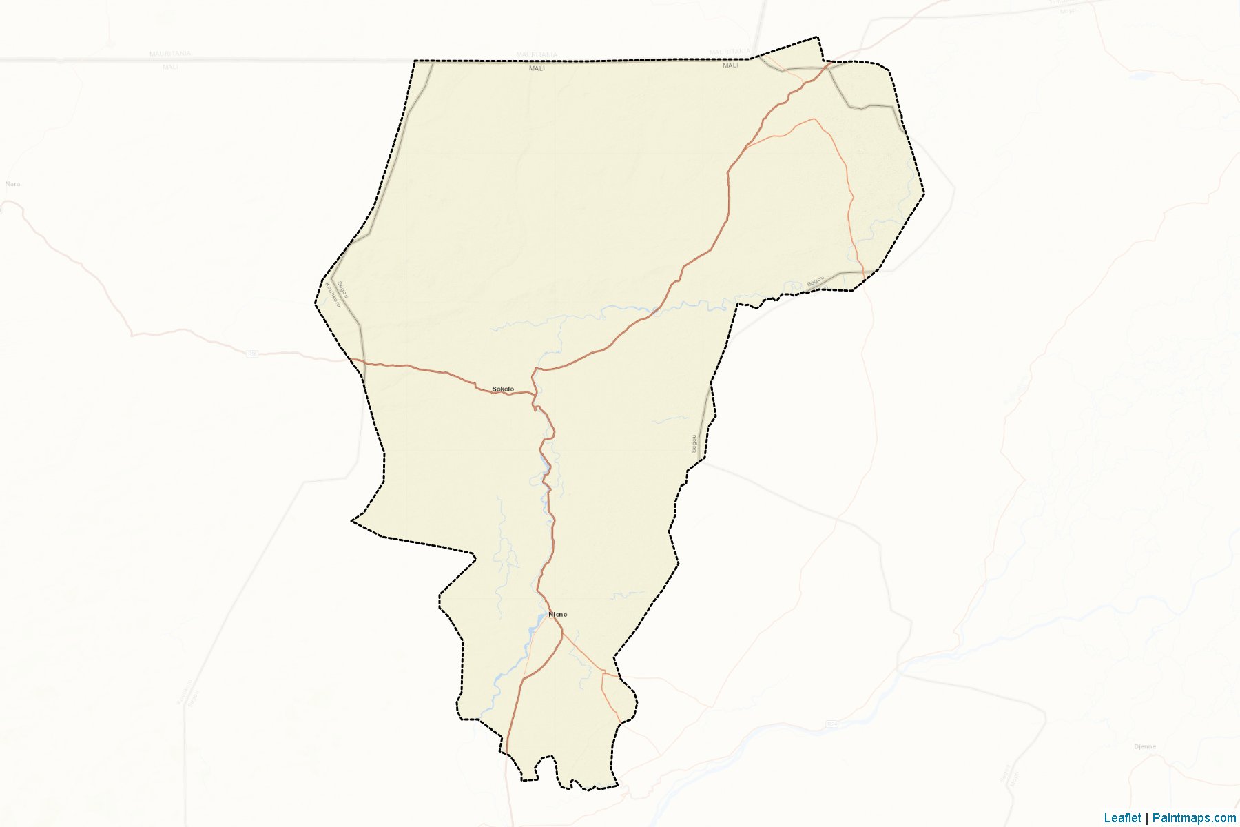 Muestras de recorte de mapas Niono (Ségou)-2