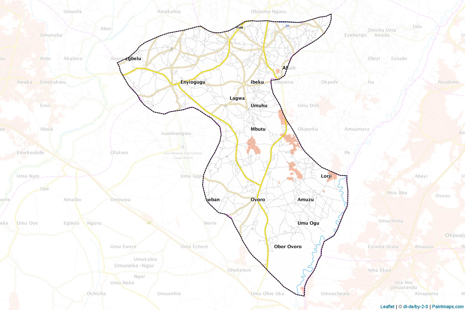 Muestras de recorte de mapas Aboh-Mbaise (Imo)-1