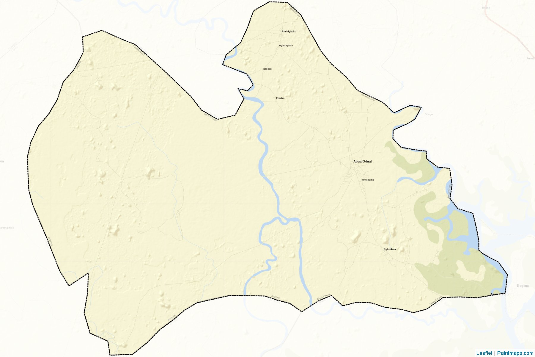 Abua/Odual (Rivers) Map Cropping Samples-2