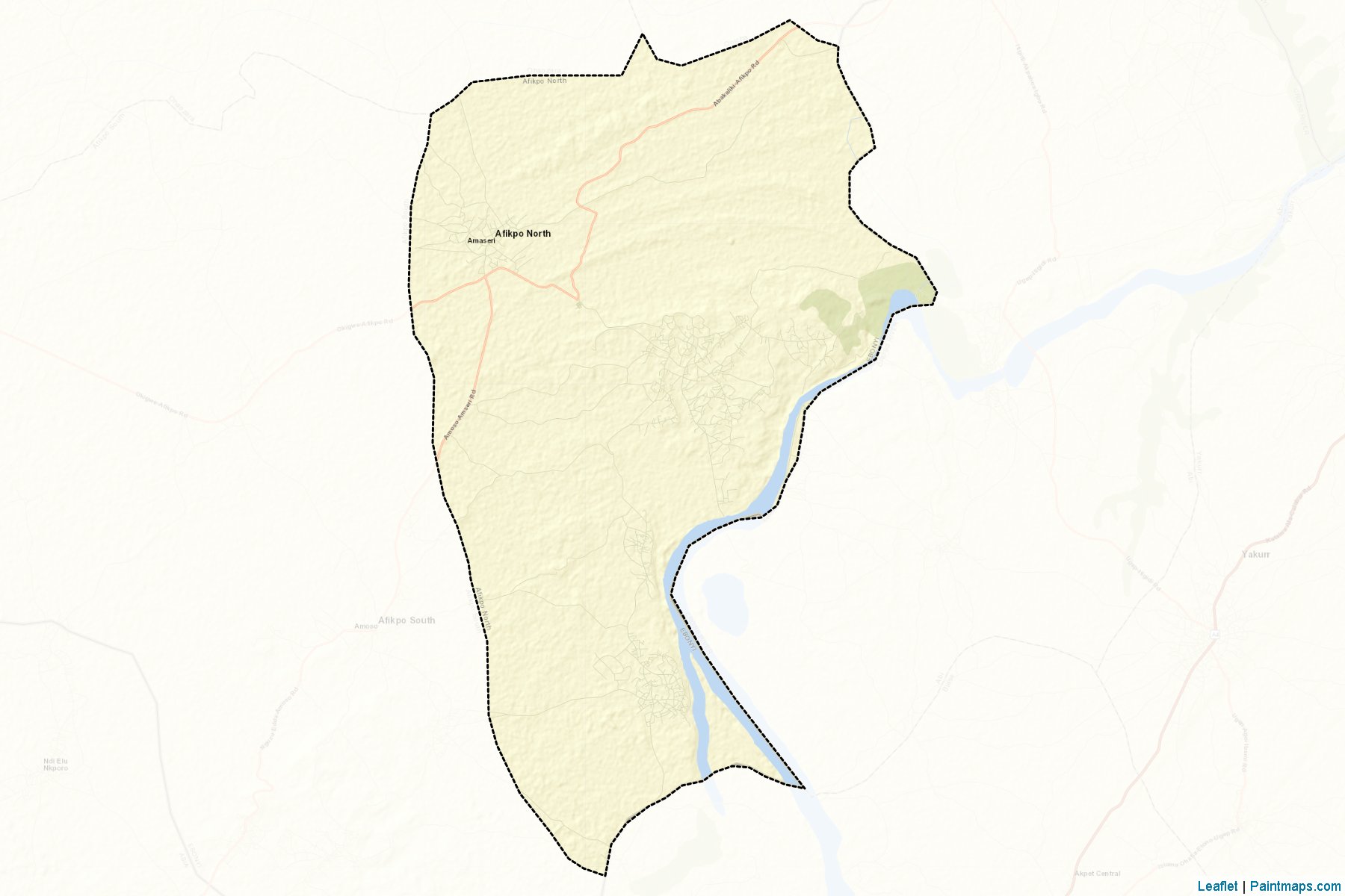 Muestras de recorte de mapas Afikpo North (Ebonyi)-2