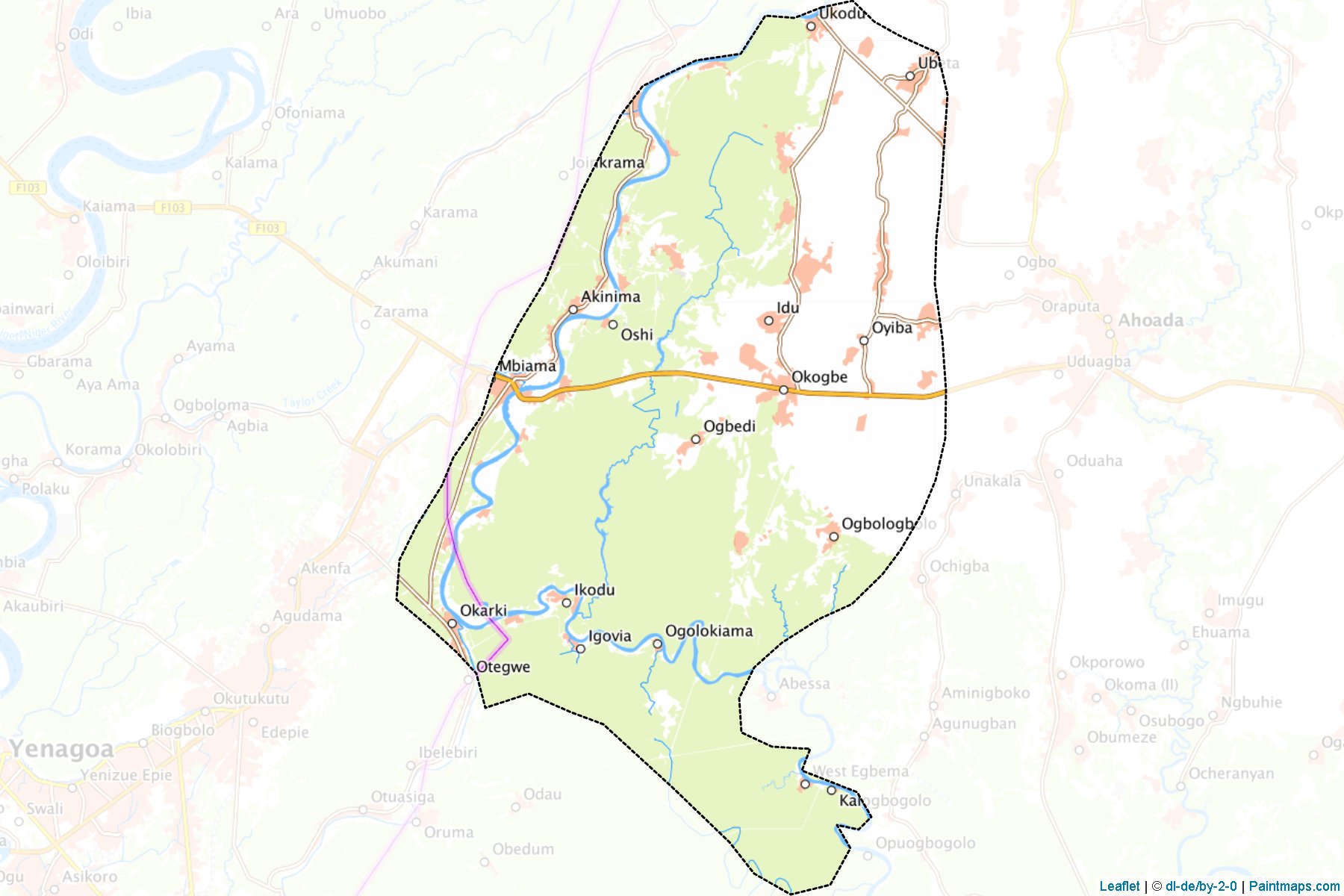 Ahoada West (Rivers) Map Cropping Samples-1