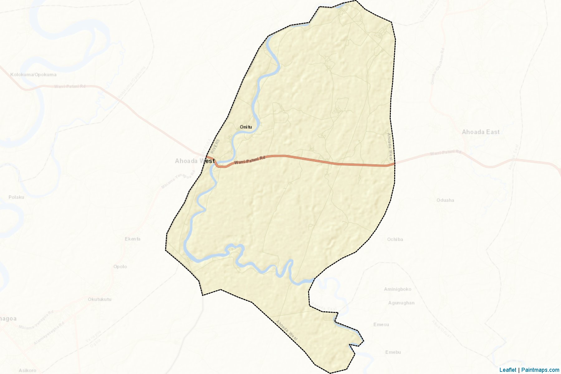 Ahoada West (Rivers) Map Cropping Samples-2