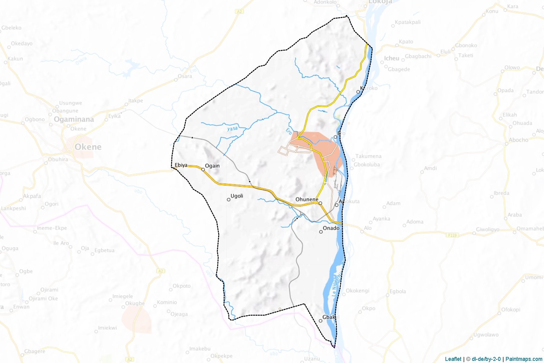 Muestras de recorte de mapas Ajaokuta (Kogi)-1