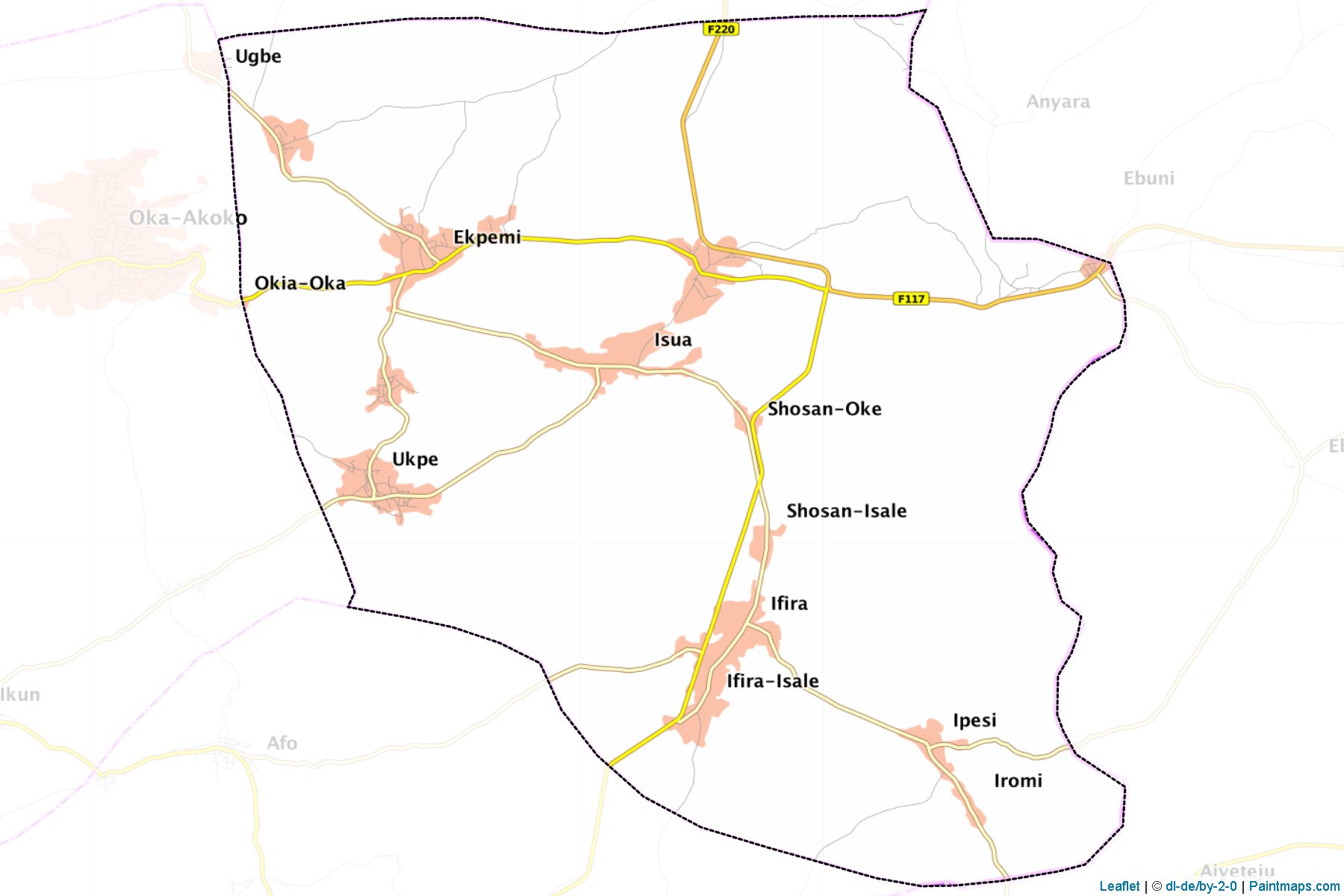 Akoko South East (Ondo) Map Cropping Samples-1