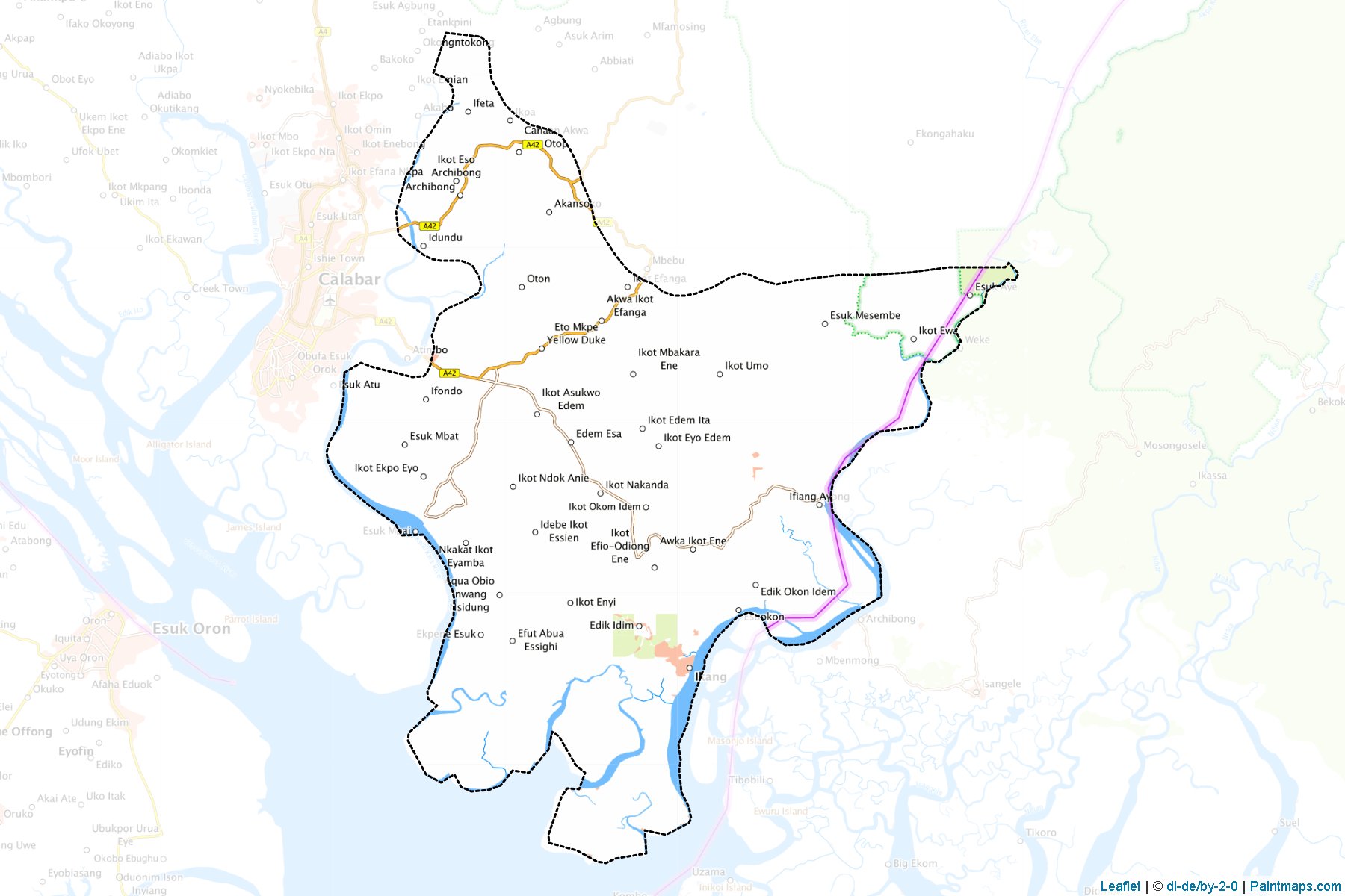 Akpabuyo (Cross River) Map Cropping Samples-1