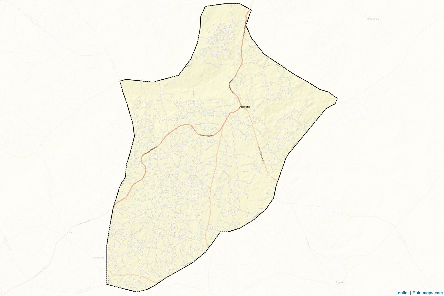 Muestras de recorte de mapas Anaocha (Anambra)-2