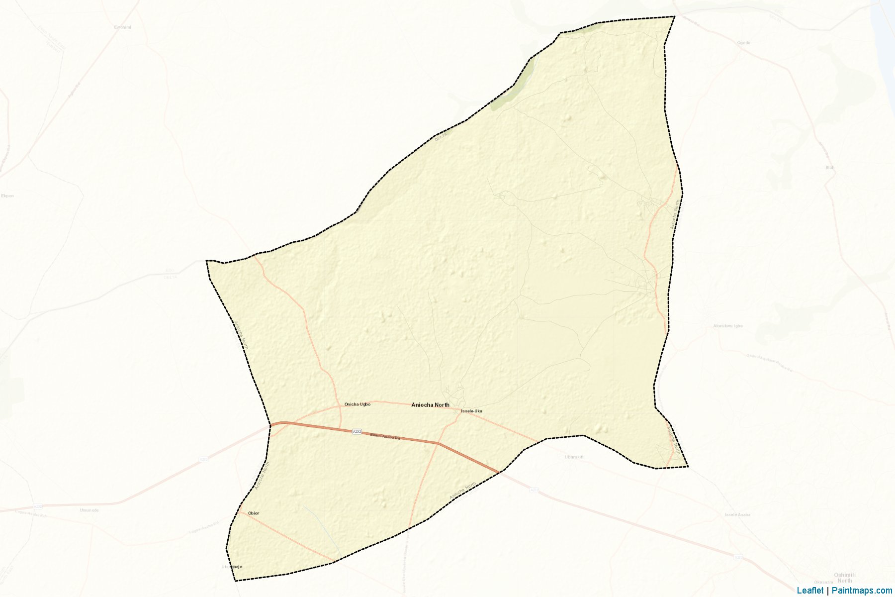 Muestras de recorte de mapas Aniocha North (Delta)-2