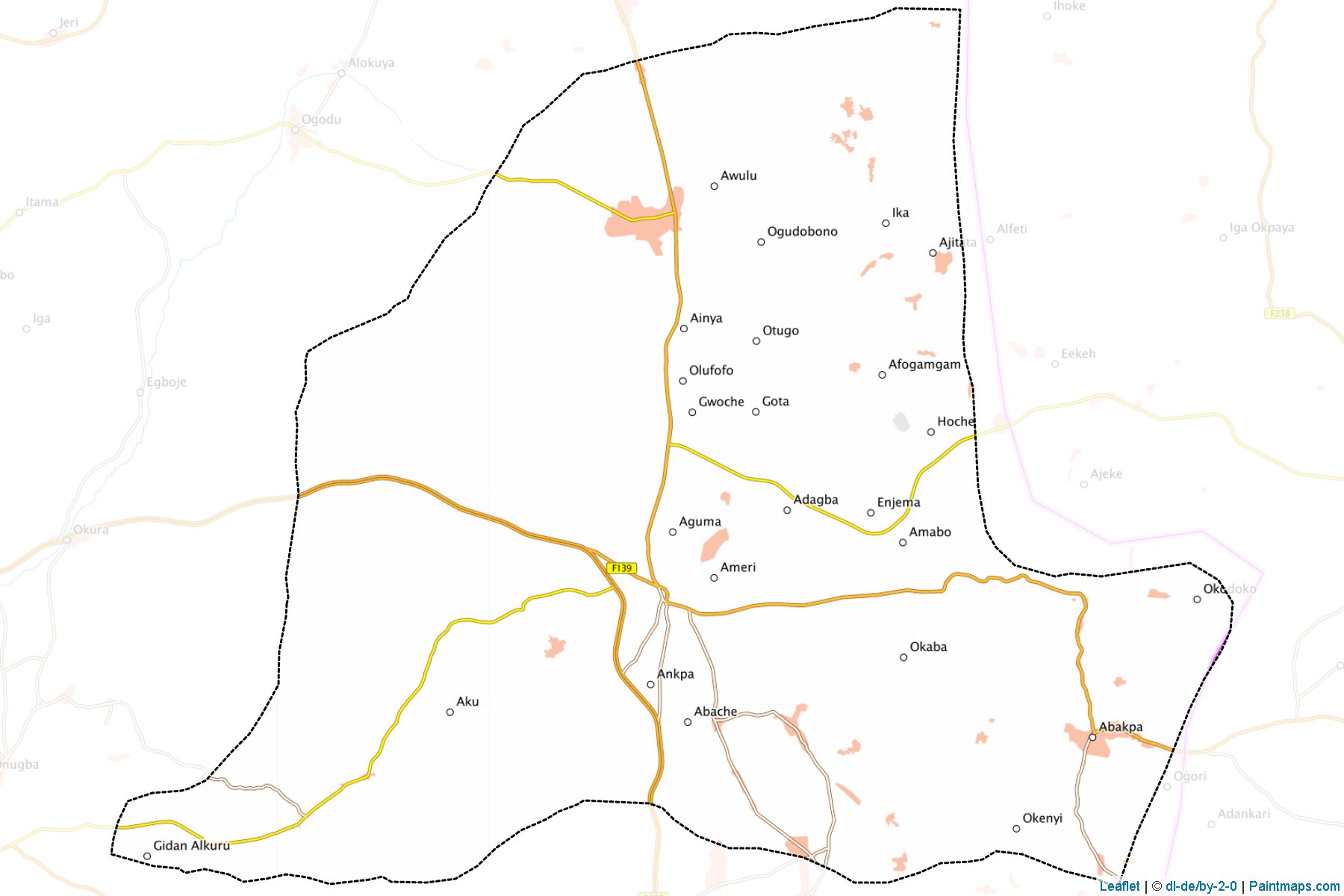 Muestras de recorte de mapas Ankpa (Kogi)-1